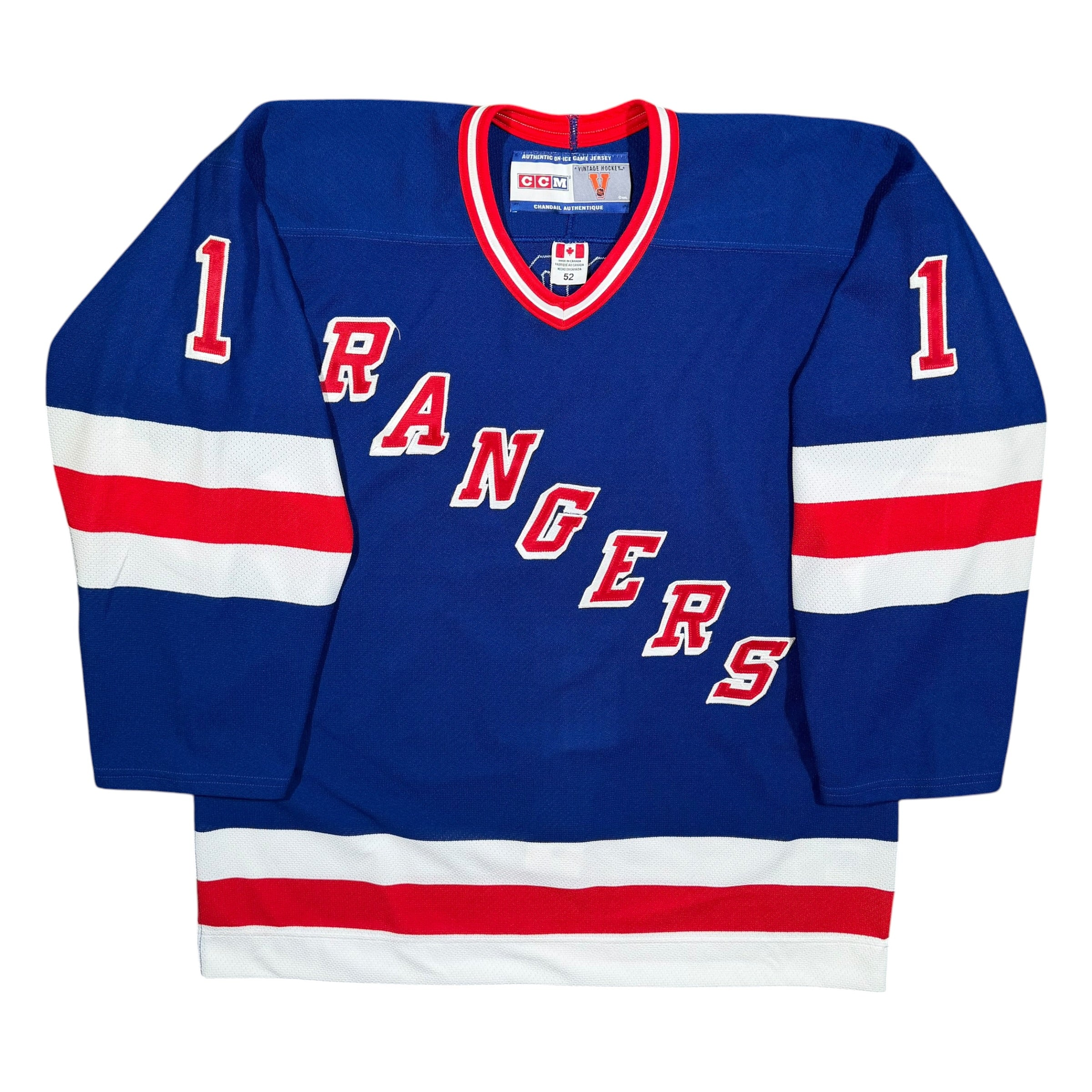 Eddie Giacomin New York Rangers Vintage CCM Authentic MIC NHL Jersey - 52/L