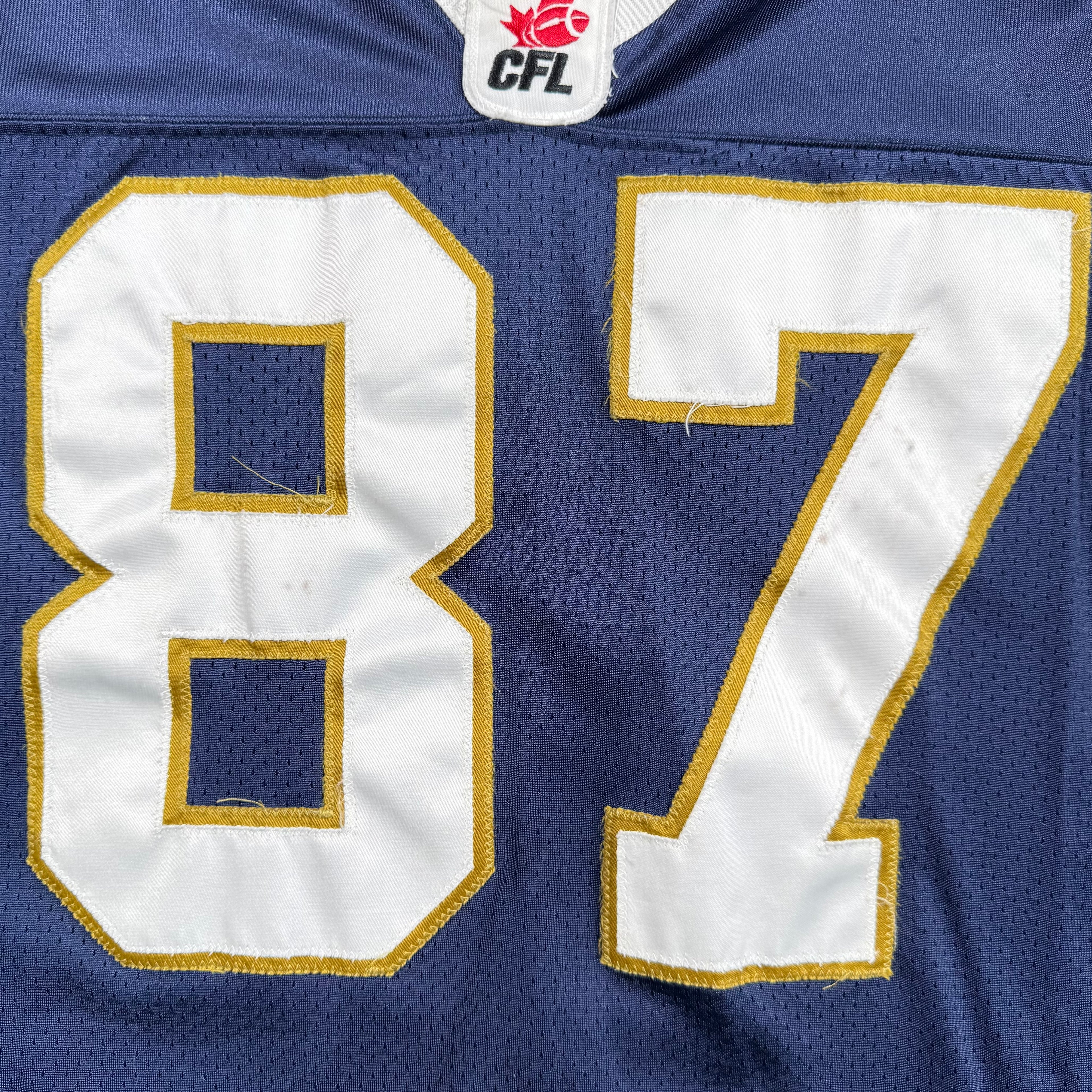 Reggie Jones Winnipeg Blue Bomber 2003 CFL Game Worn Reebok Jersey