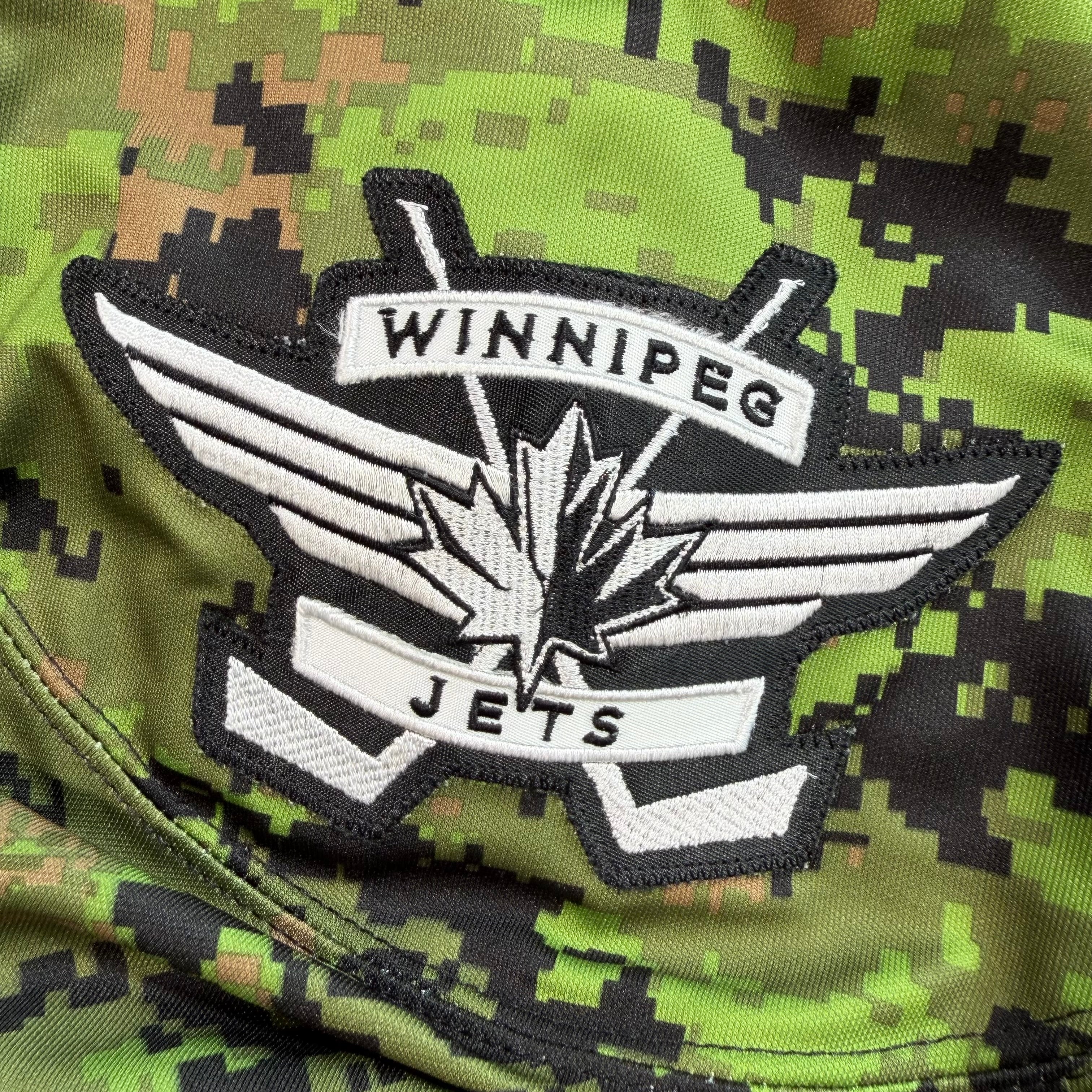 Jacob Trouba Winnipeg Jets Canadian Forces Night 2014 Reebok MIC Jersey - 52/Large