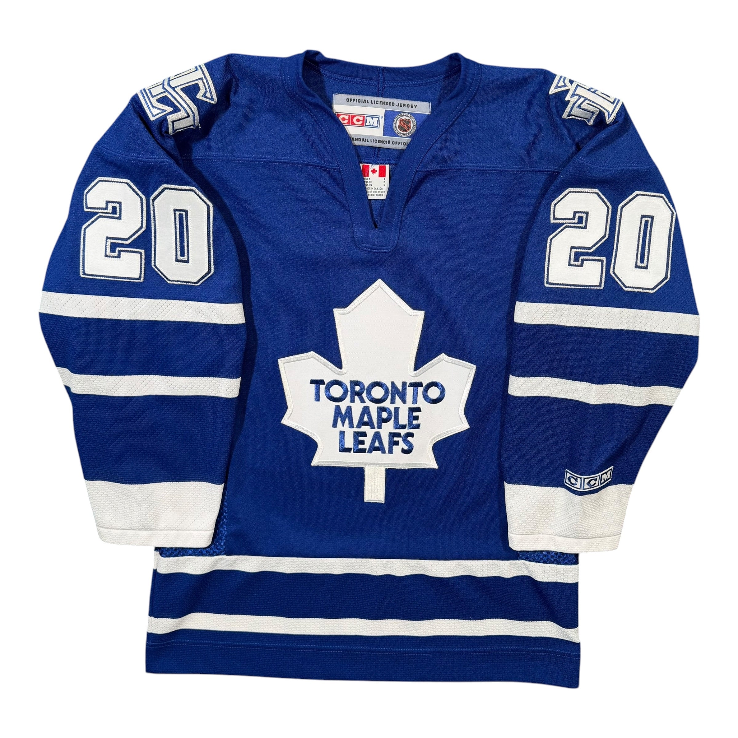 Ed Belfour Toronto Maple Leafs Vintage CCM NHL Jersey - Small