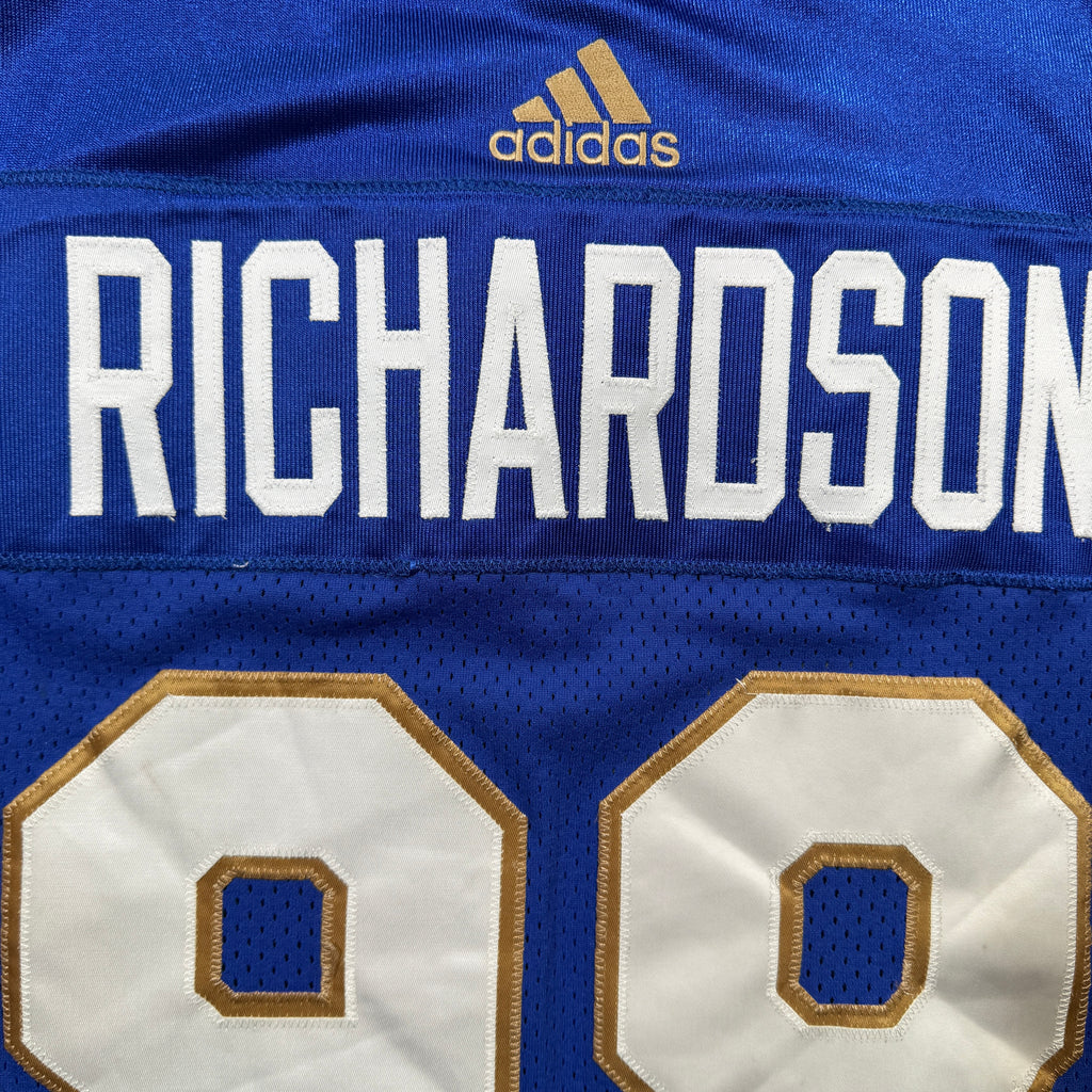 Steven Richardson Winnipeg Blue Bombers 2021 Game Worn Adidas CFL Jersey