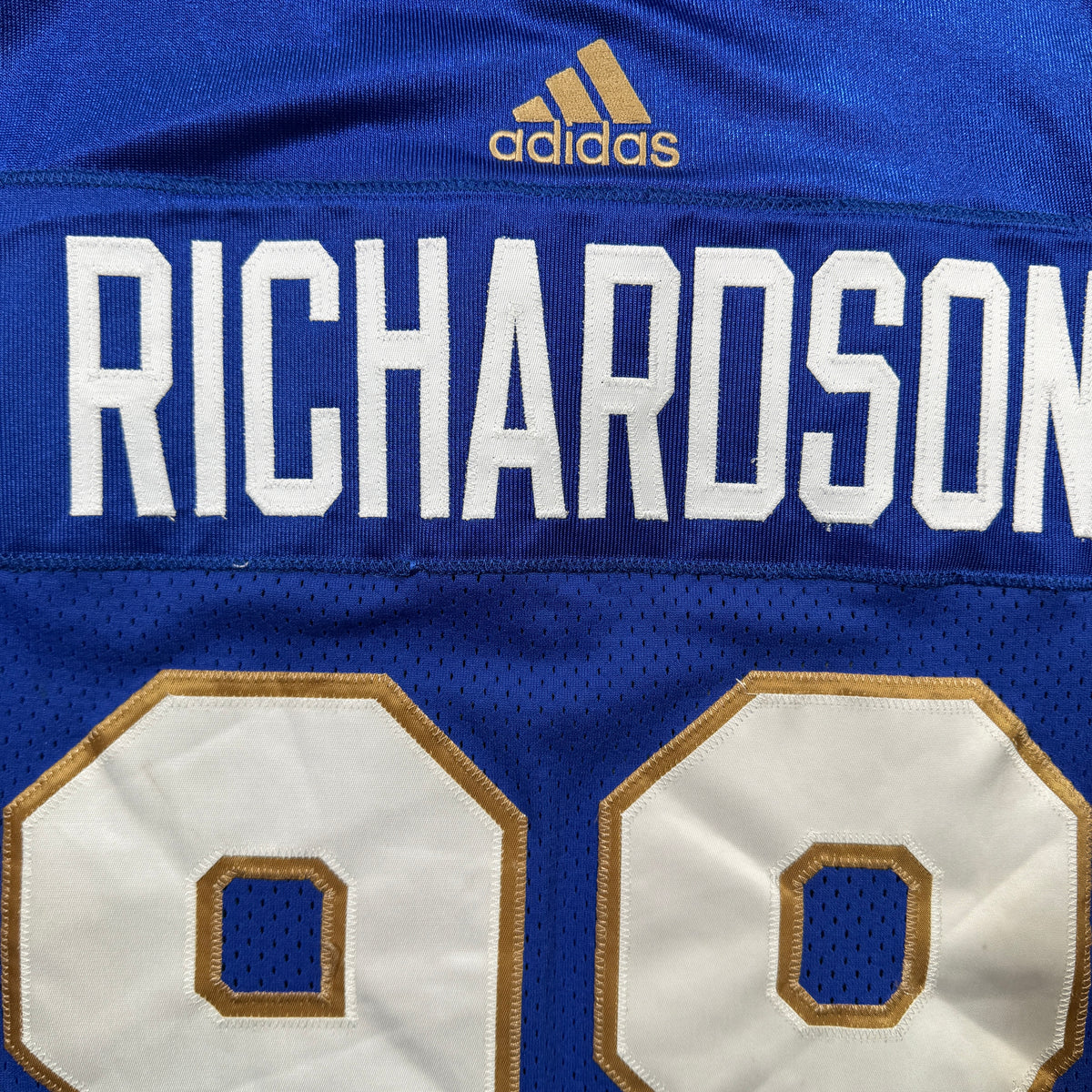 Steven Richardson Winnipeg Blue Bombers 2021 Game Worn Adidas CFL Jersey