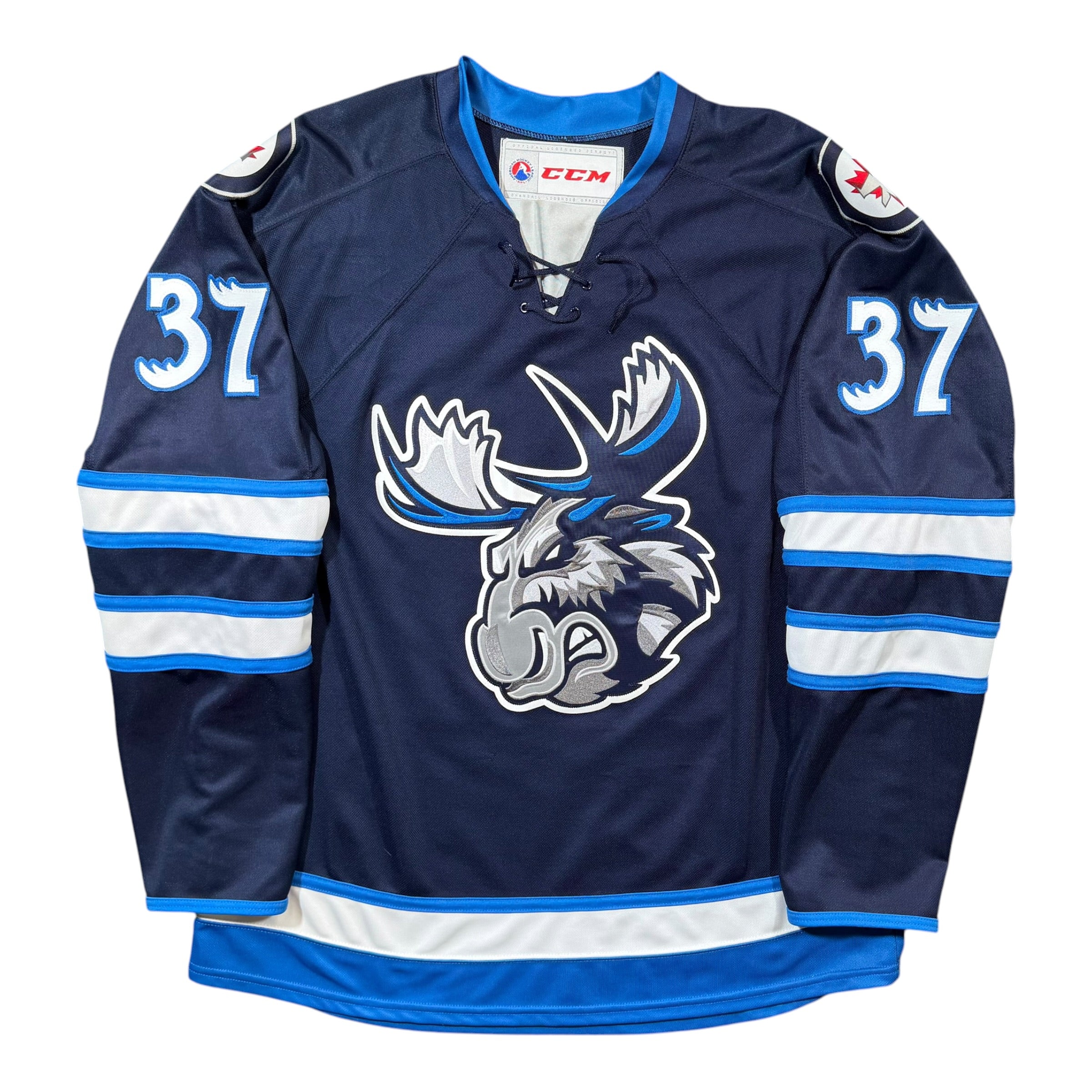 Connor Hellebuyck Manitoba Moose CCM AHL Hockey Jersey - XL