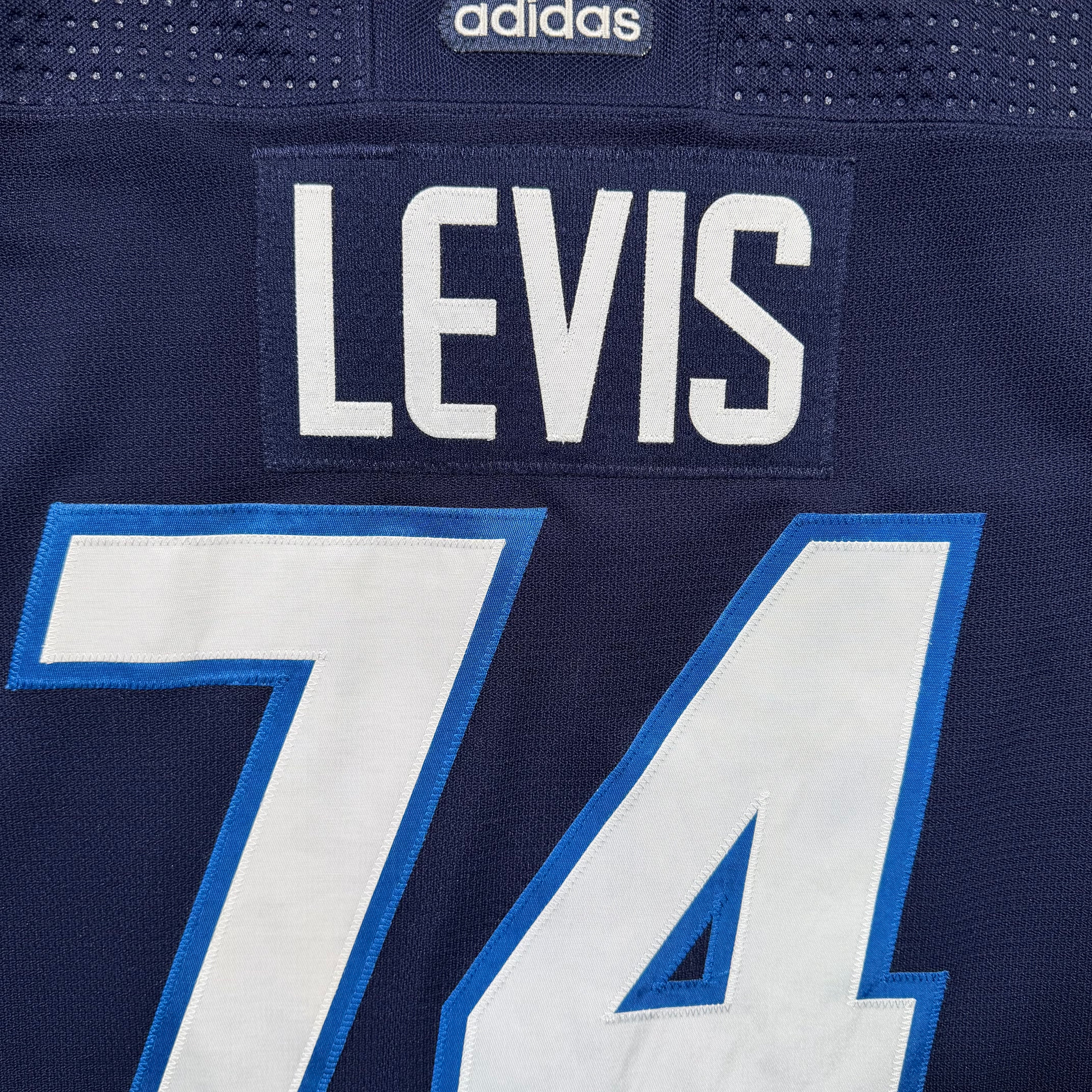 Connor Lewis Winnipeg Jets 2023/24 Game Worn Pre Season NHL Jersey COA