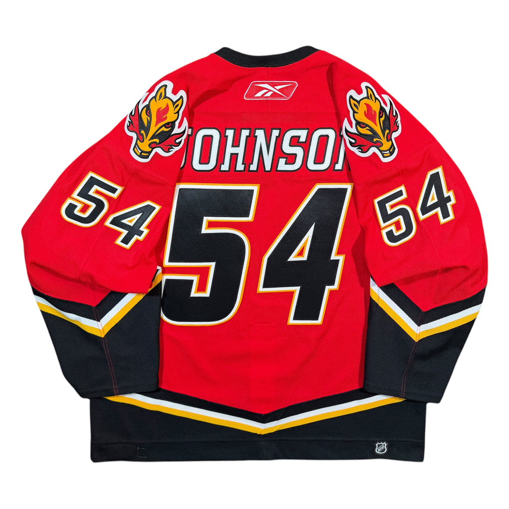 Tyler Johnson Calgary Flames 2005/06 Game Issued Reebok NHL Jersey COA