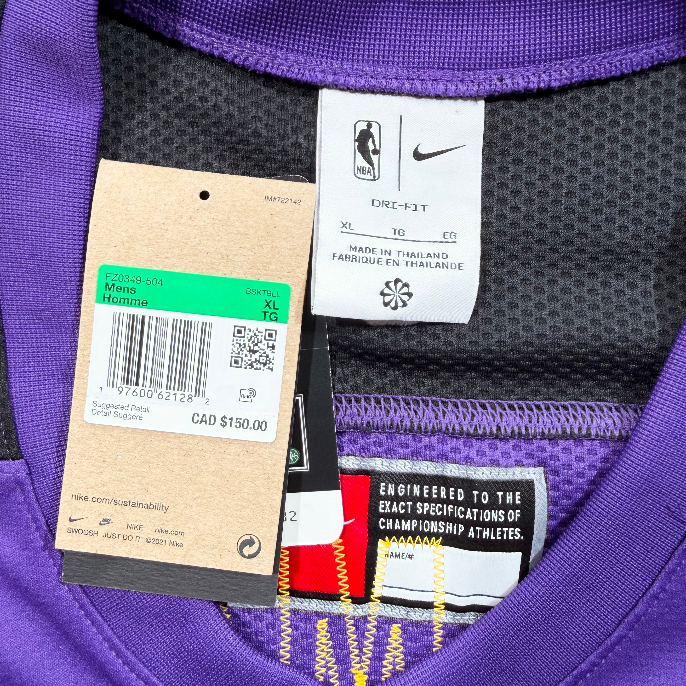 LeBron James Los Angeles Lakers 2024/25 City Hockey NBA Nike Jersey - XL