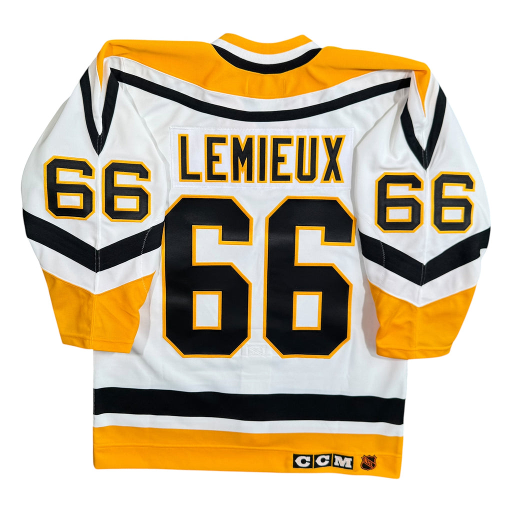 Mario Lemieux Pittsburgh Penguins Vintage Authentic MIC CCM NHL Jersey - 44/M