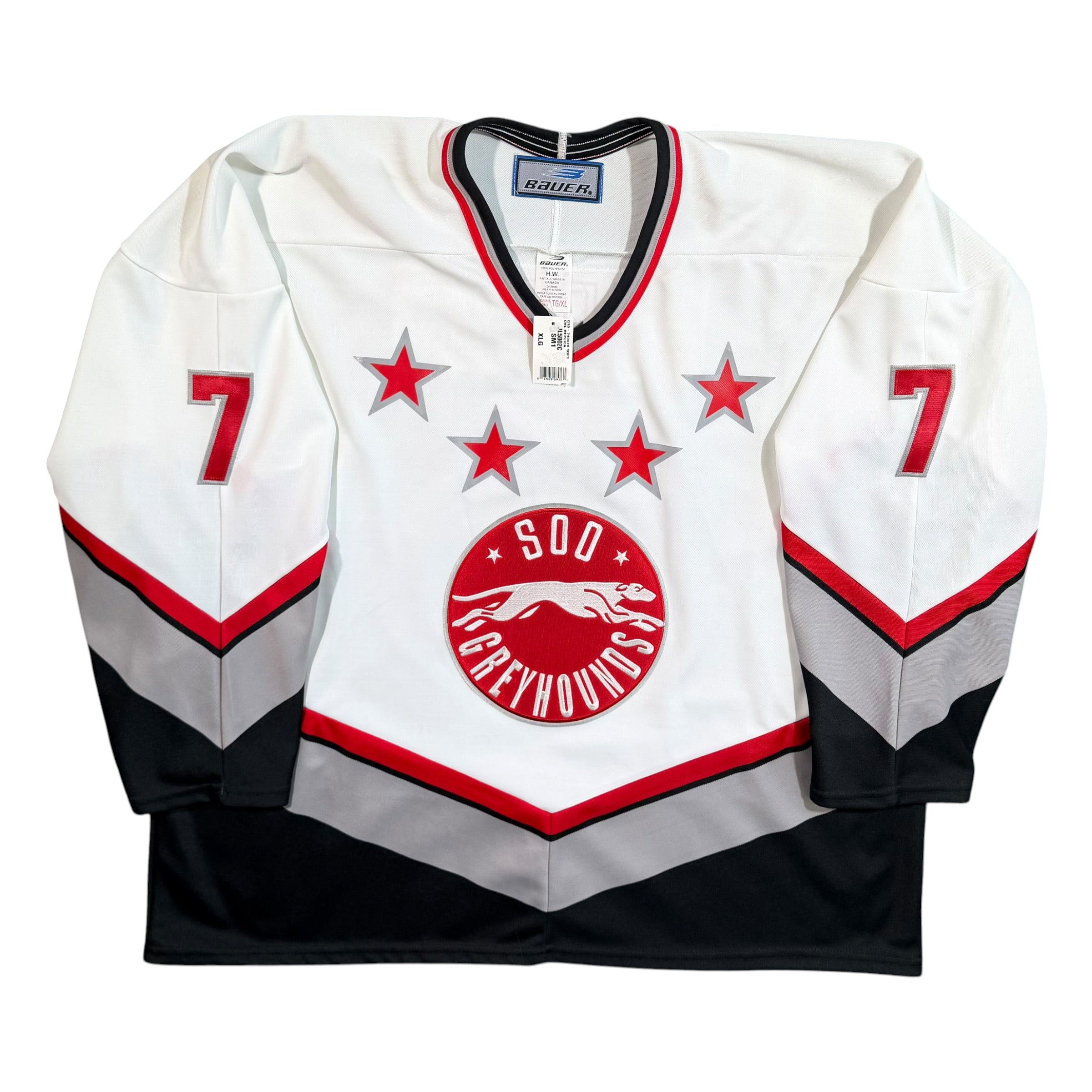 Jeff Carter Soo Greyhounds Vintage Bauer OHL Hockey Jersey - XL