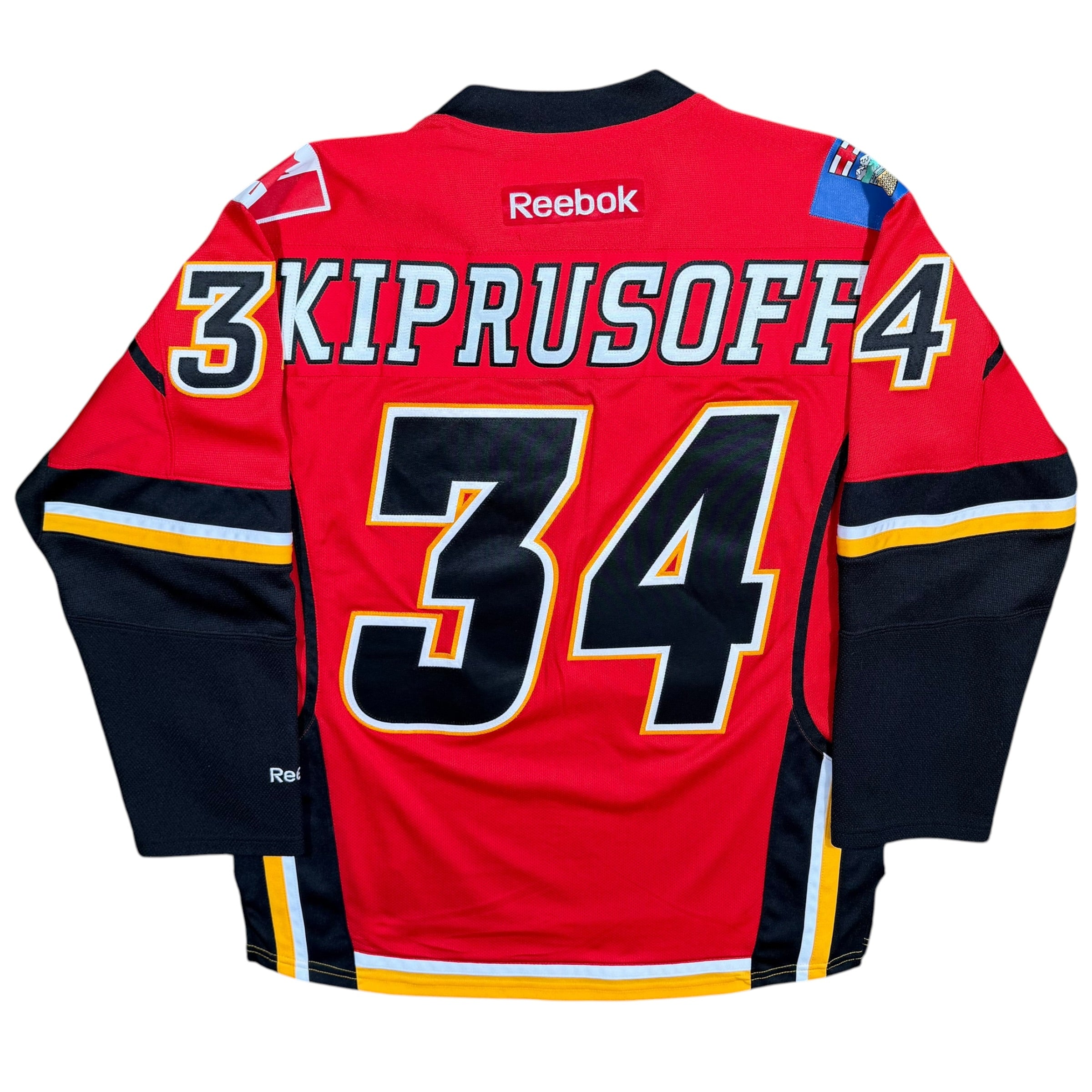 Miika Kiprusoff Calgary Flames 30th Anniversary Reebok NHL Jersey - Small