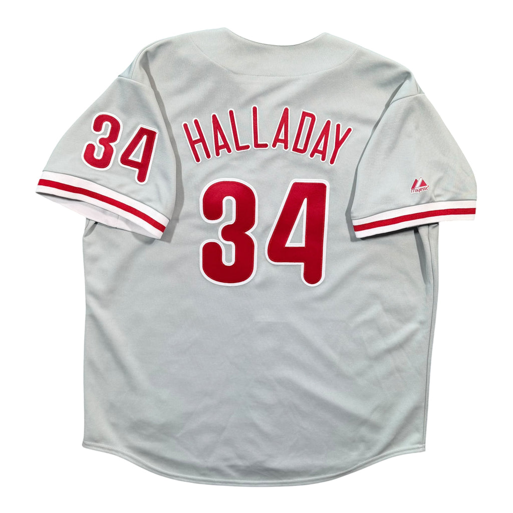Roy Halladay Philadelphia Phillies Vintage Majestic MLB Jersey - XXL