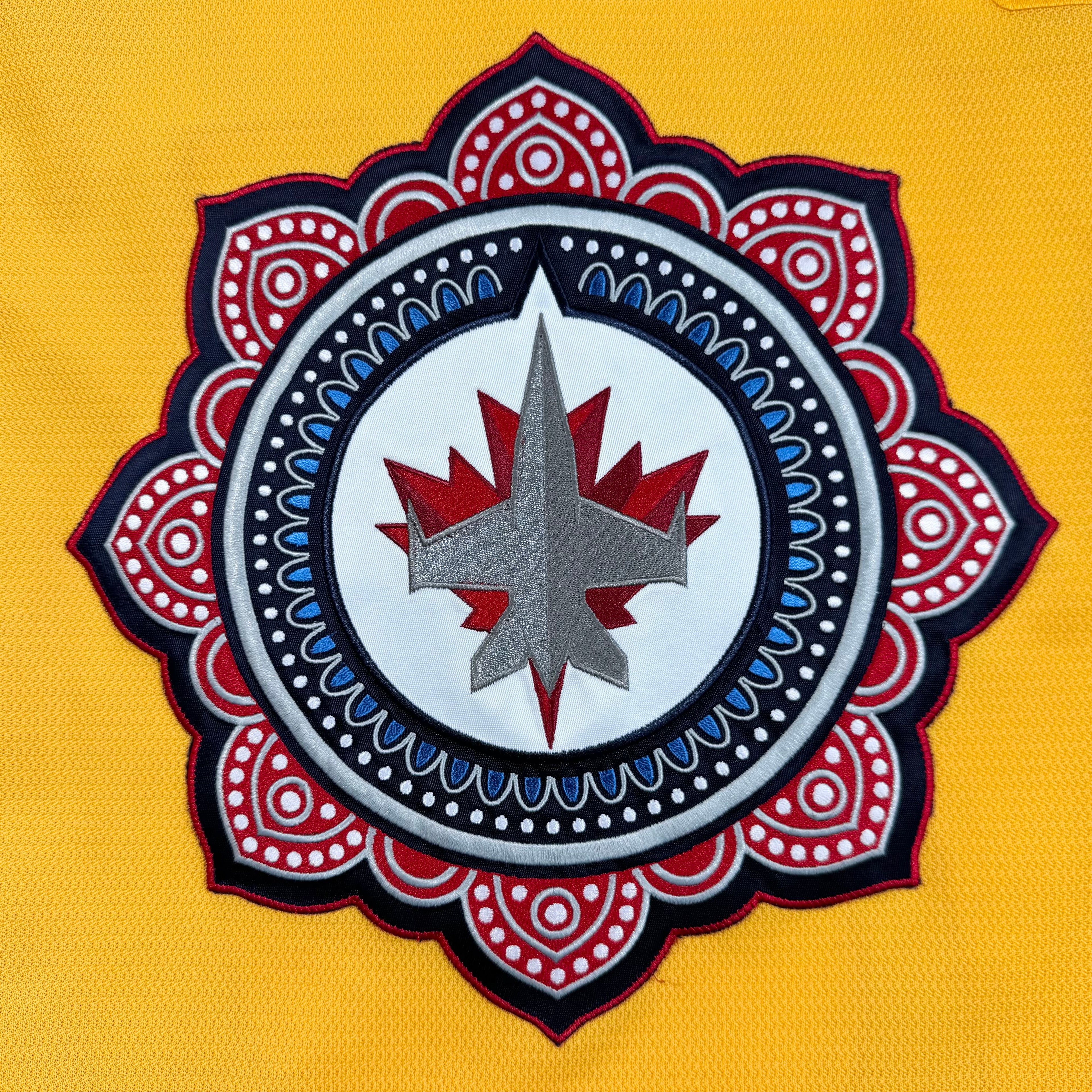 Rasmus Kupari Winnipeg Jets 2024 South Asian Heritage Warm Up Game Worn MIC NHL Jersey Size 56