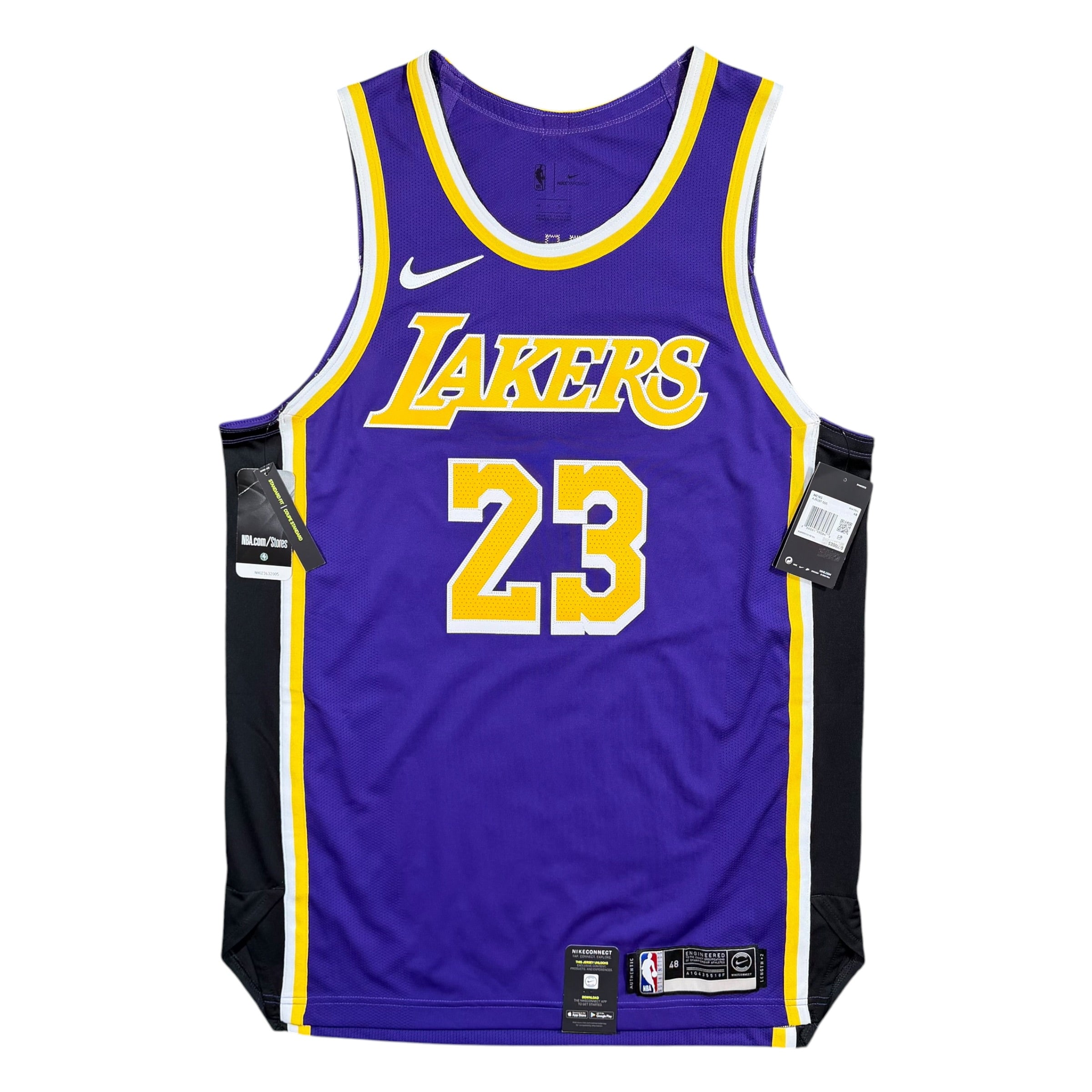 LeBron James Los Angeles Lakers Nike Authentic NBA Jersey - 48/Large
