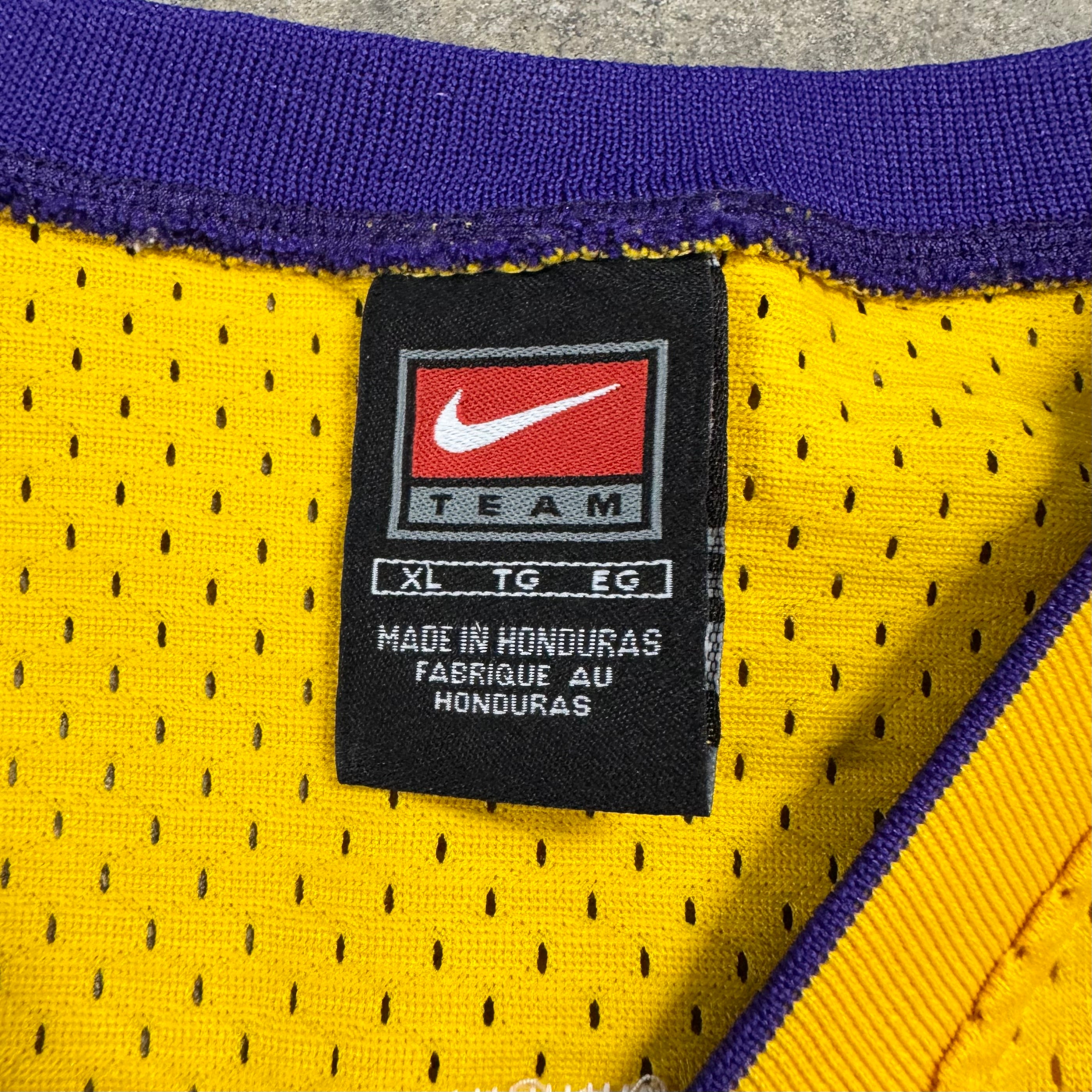 Rick Fox Los Angeles Lakers Vintage Nike Swingman NBA Jersey Size XL RARE