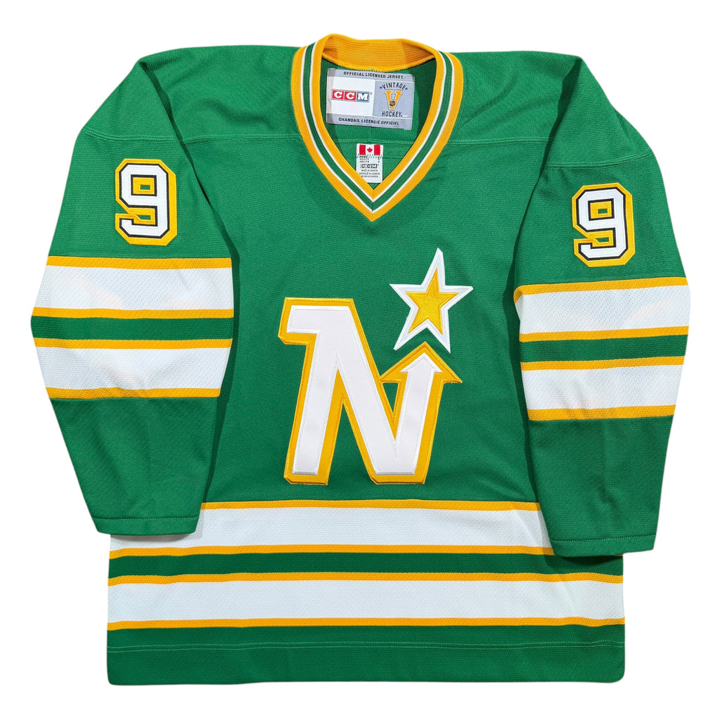 Mike Modano Minnesota North Stars Vintage CCM NHL Jersey - Large