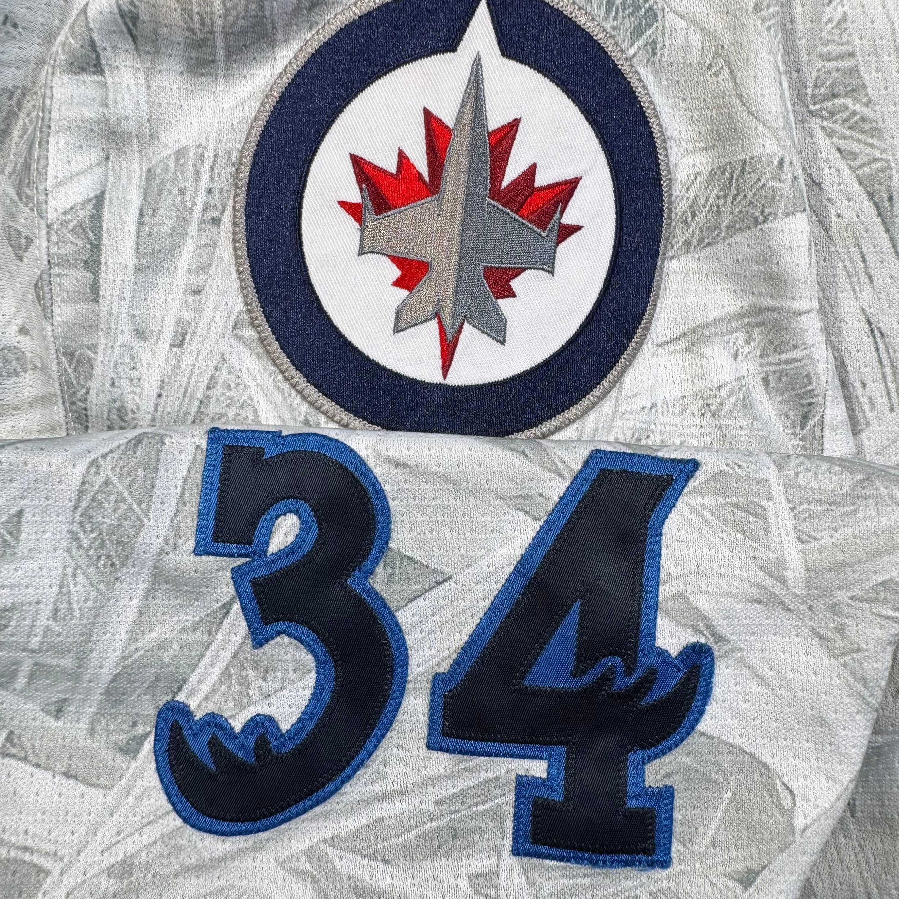 JC Lipon Manitoba Moose Wilderness Camo MIC AHL Hockey Jersey Size 52