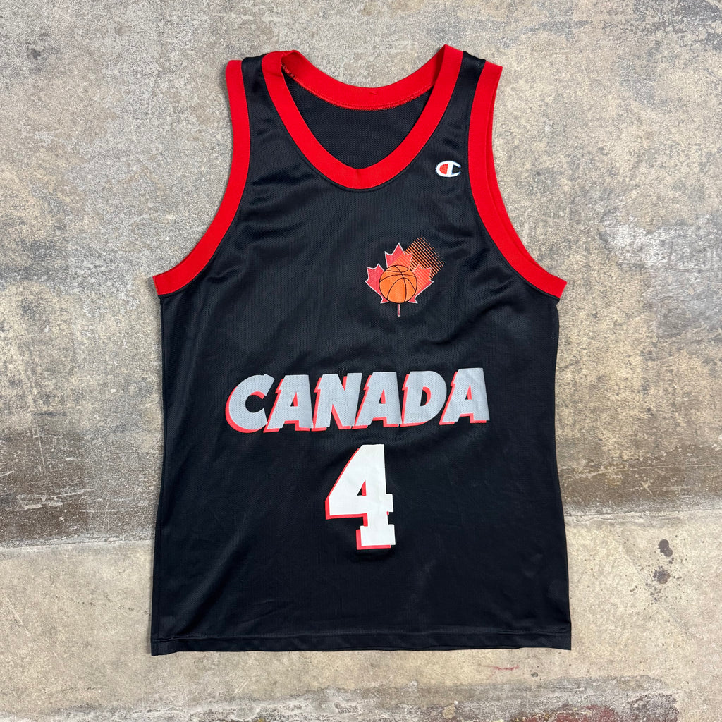 Rick Fox Team Canada Olympic Vintage Champion Jersey Size 44 Large