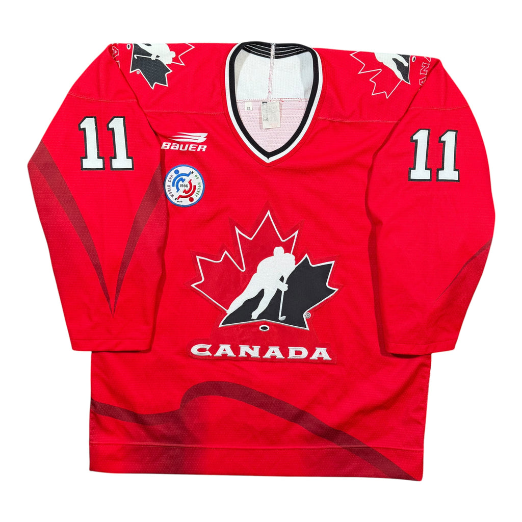 Mark Messier 1996 Team Canada Vintage Authentic Bauer MIC Jersey - 52/XL