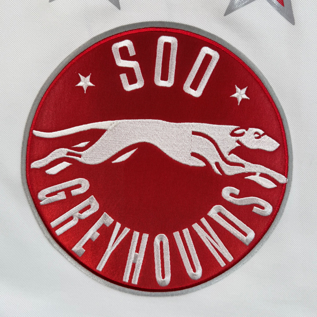 Jeff Carter Soo Greyhounds Vintage Bauer OHL Hockey Jersey - XL