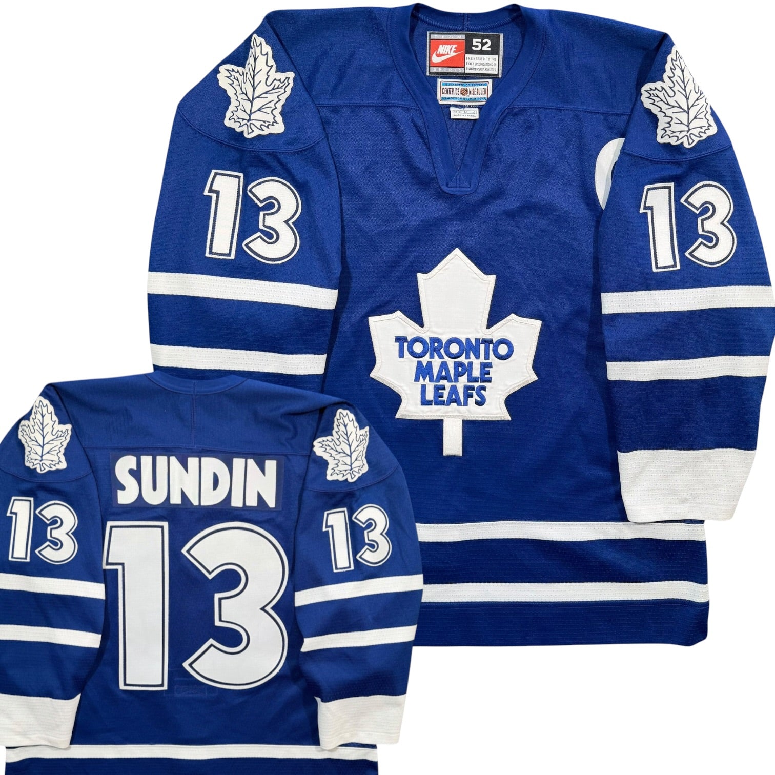 Mats Sundin Toronto Maple Leafs Vintage Authentic Nike NHL Hockey Jersey - 52/Large