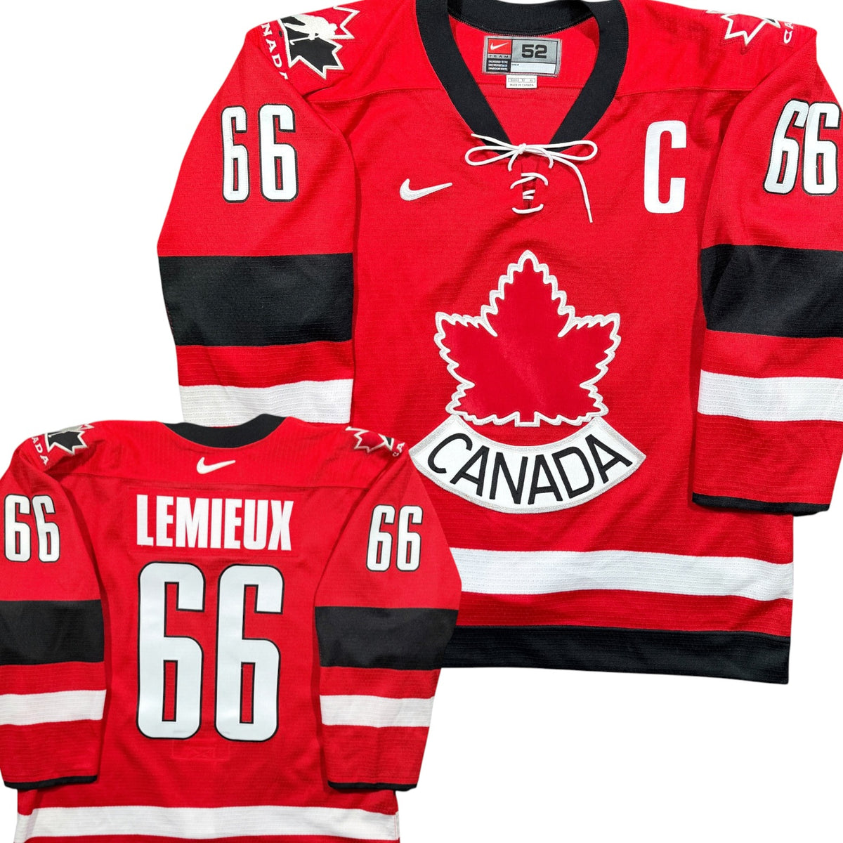 Mario Lemieux Team Canada 2002 Authentic MIC Olympic Jersey - 52/XL