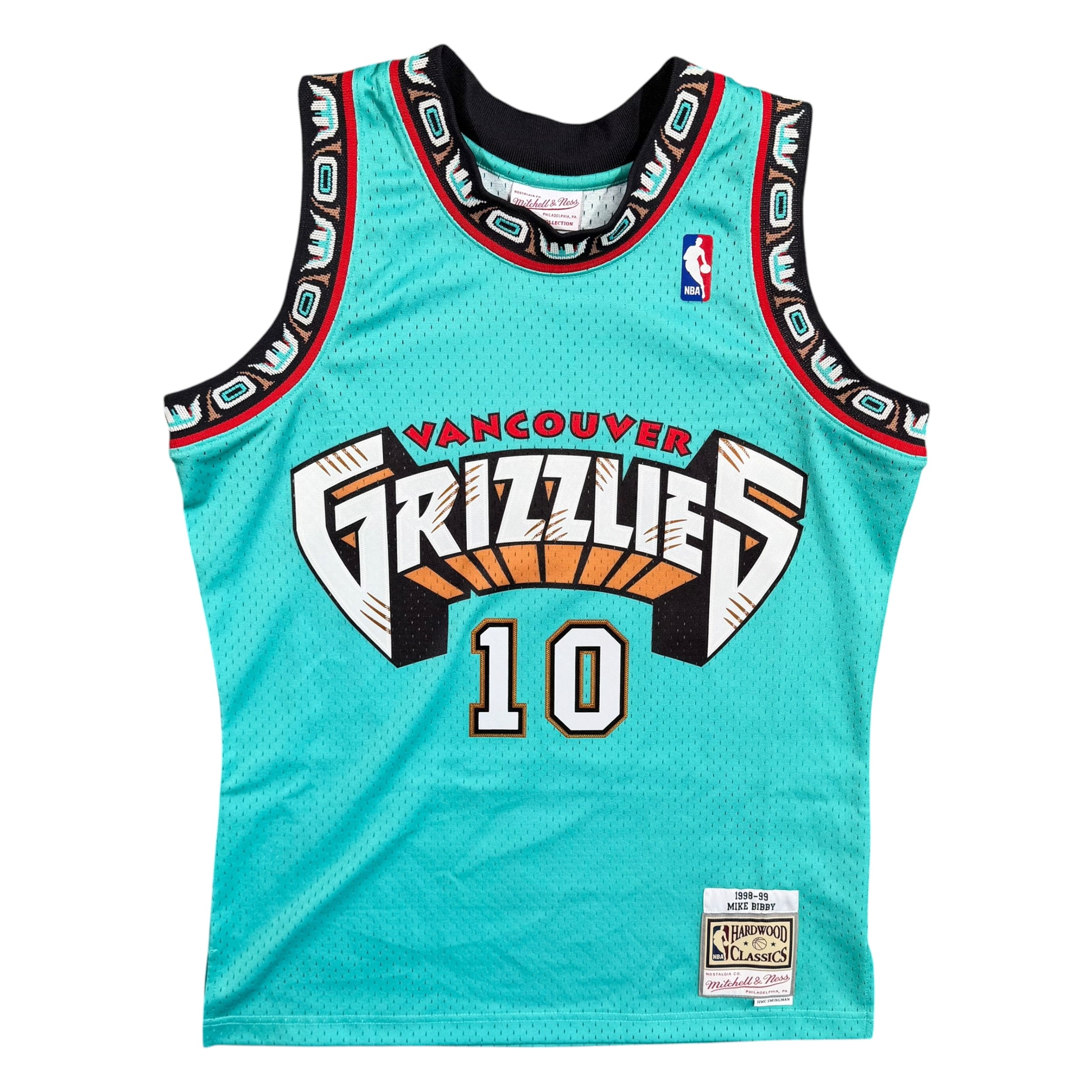 Mike Bibby Vancouver Grizzlies Mitchell & Ness Throwback NBA Jersey - Medium