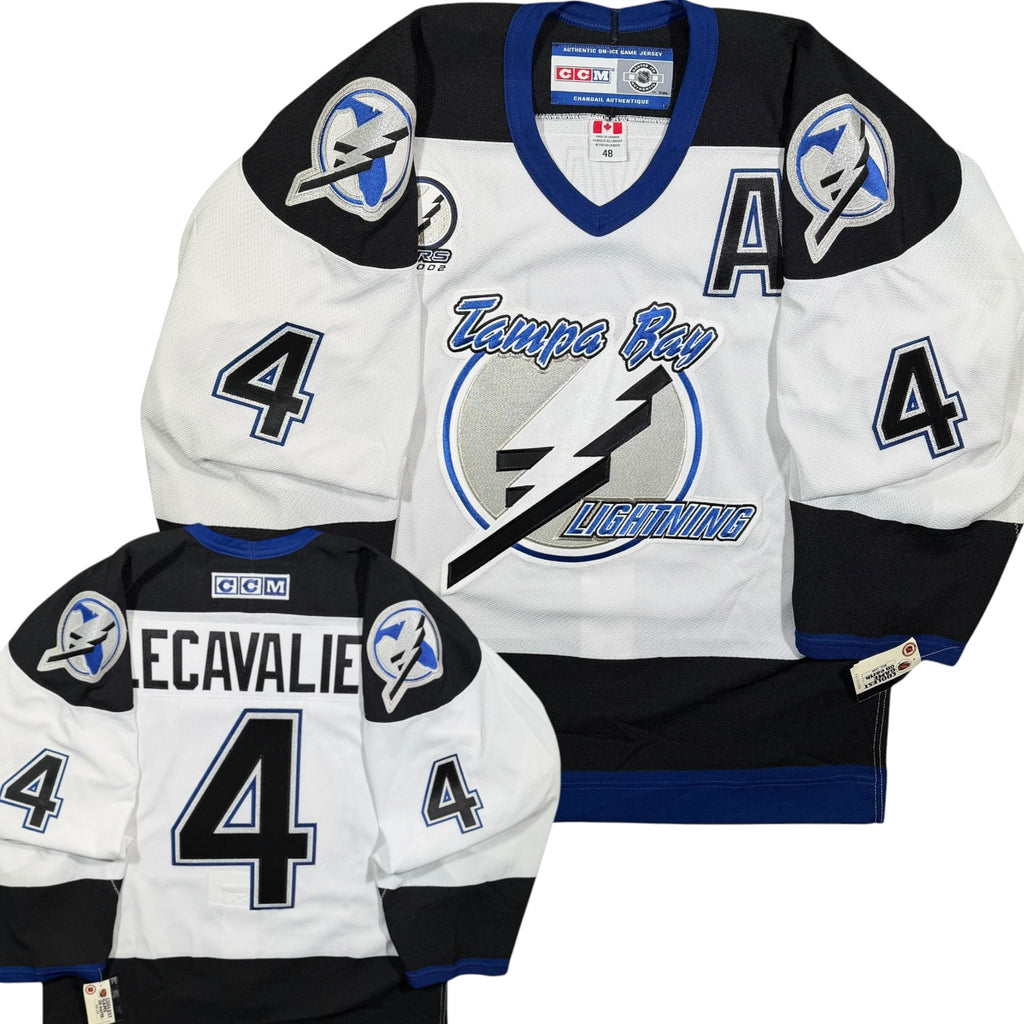 Vincent Lecavalier Tampa Bay Lightning 2001/02 Authentic CCM NHL Jersey - 48/Large