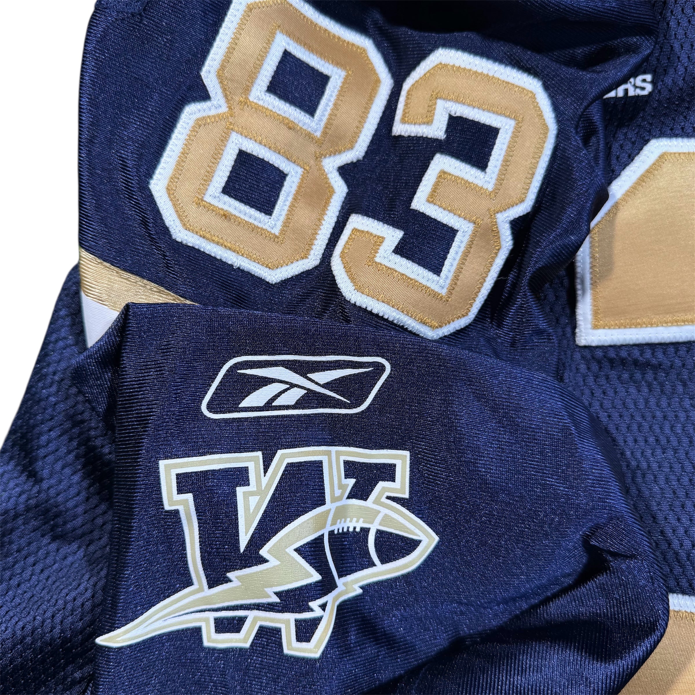 Derik Armstrong Winnipeg Blue Bombers Vintage Reebok CFL Jersey Size XL