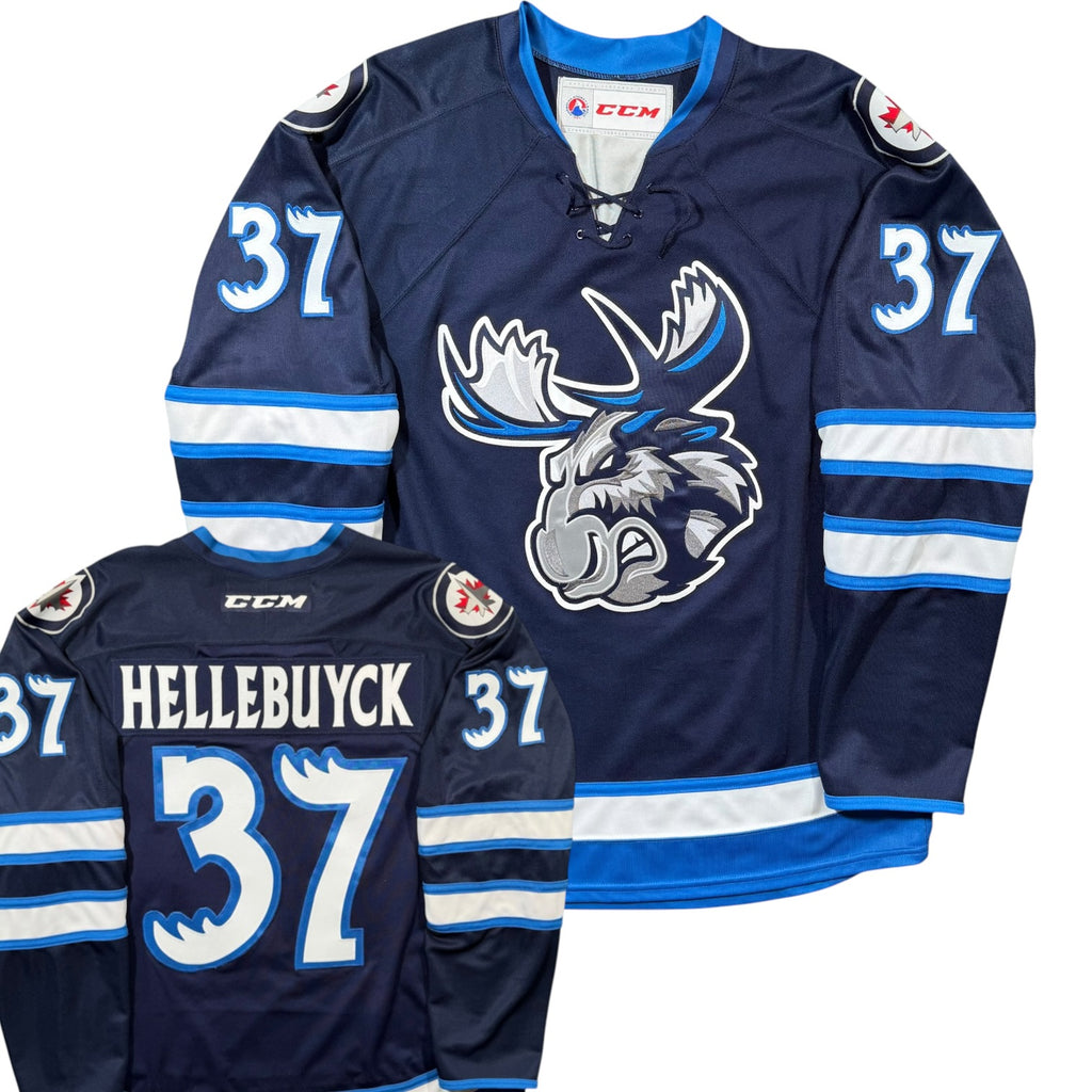 Connor Hellebuyck Manitoba Moose CCM AHL Hockey Jersey - XL