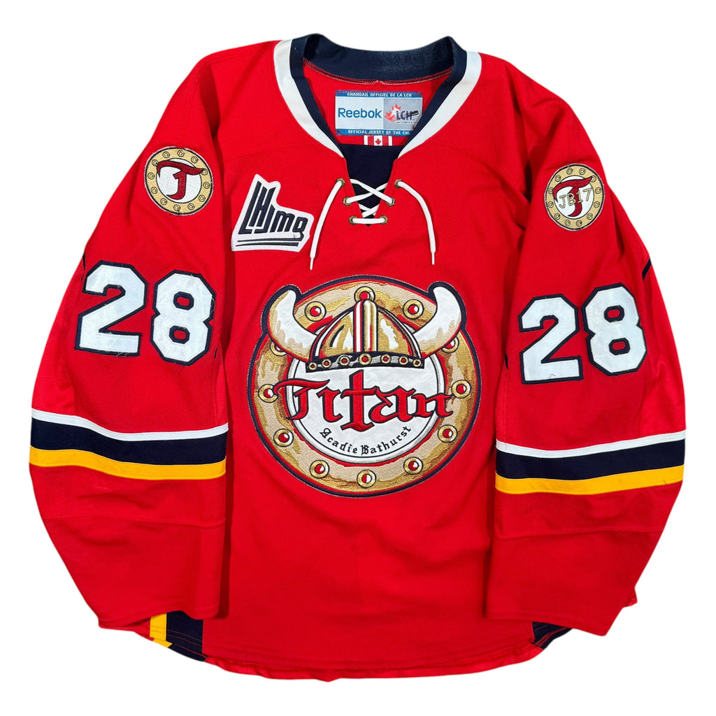 Nicholas Blanchard Acadie Bathurst Titans 2013/14 Game Worn QMJHL Reebok Jersey