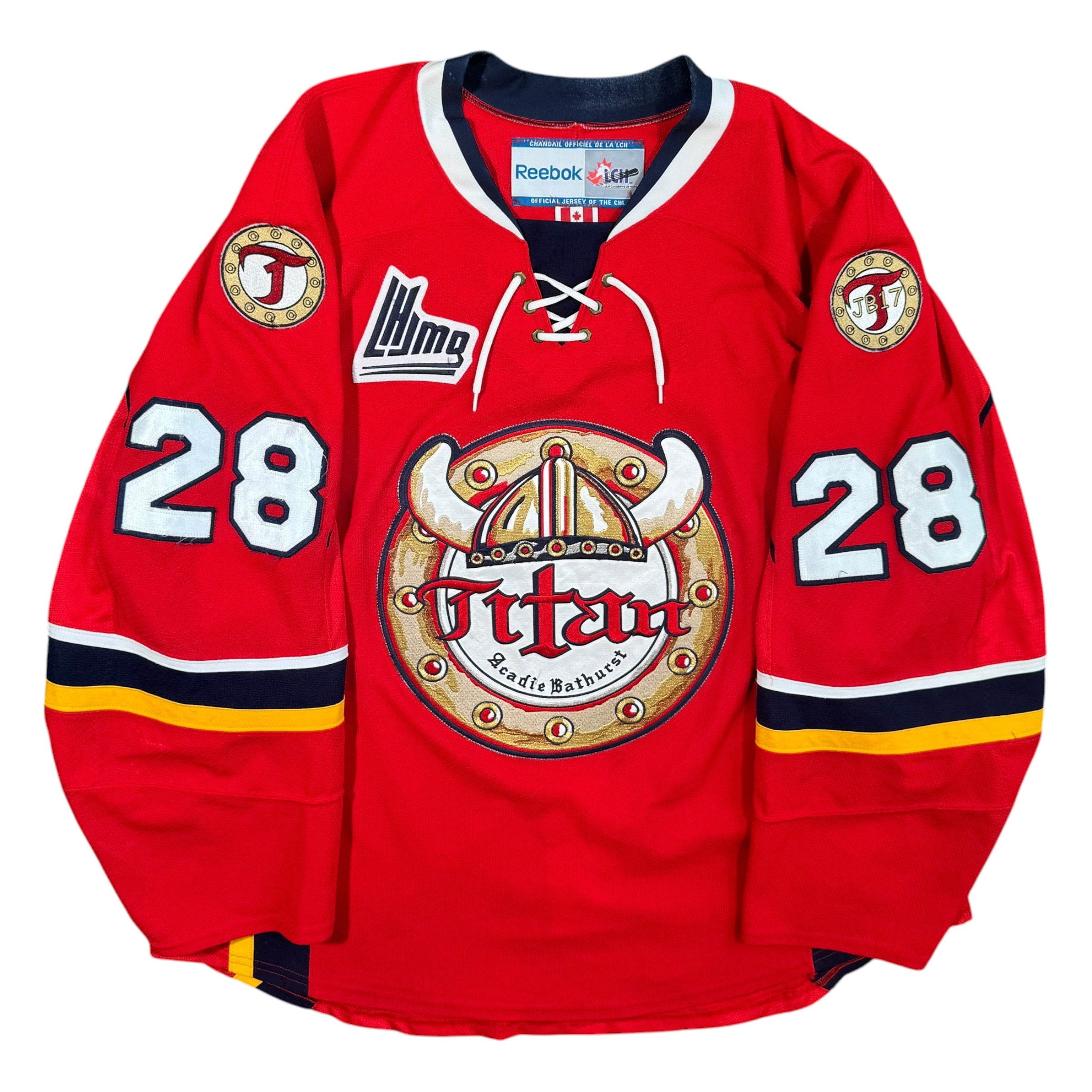 Nicholas Blanchard Acadie Bathurst Titans 2013/14 Game Worn QMJHL Reebok Jersey