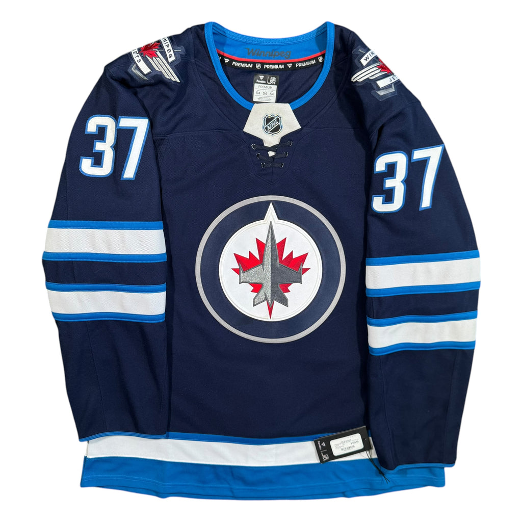 Connor Hellebuyck Winnipeg Jets Fanatics NHL Hockey Jersey Size 54 NEW