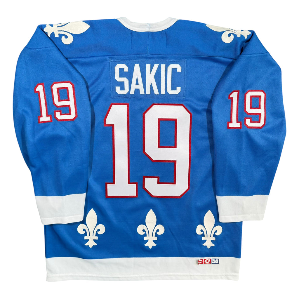 Joe Sakic Quebec Nordiques Vintage CCM NHL Jersey - Medium