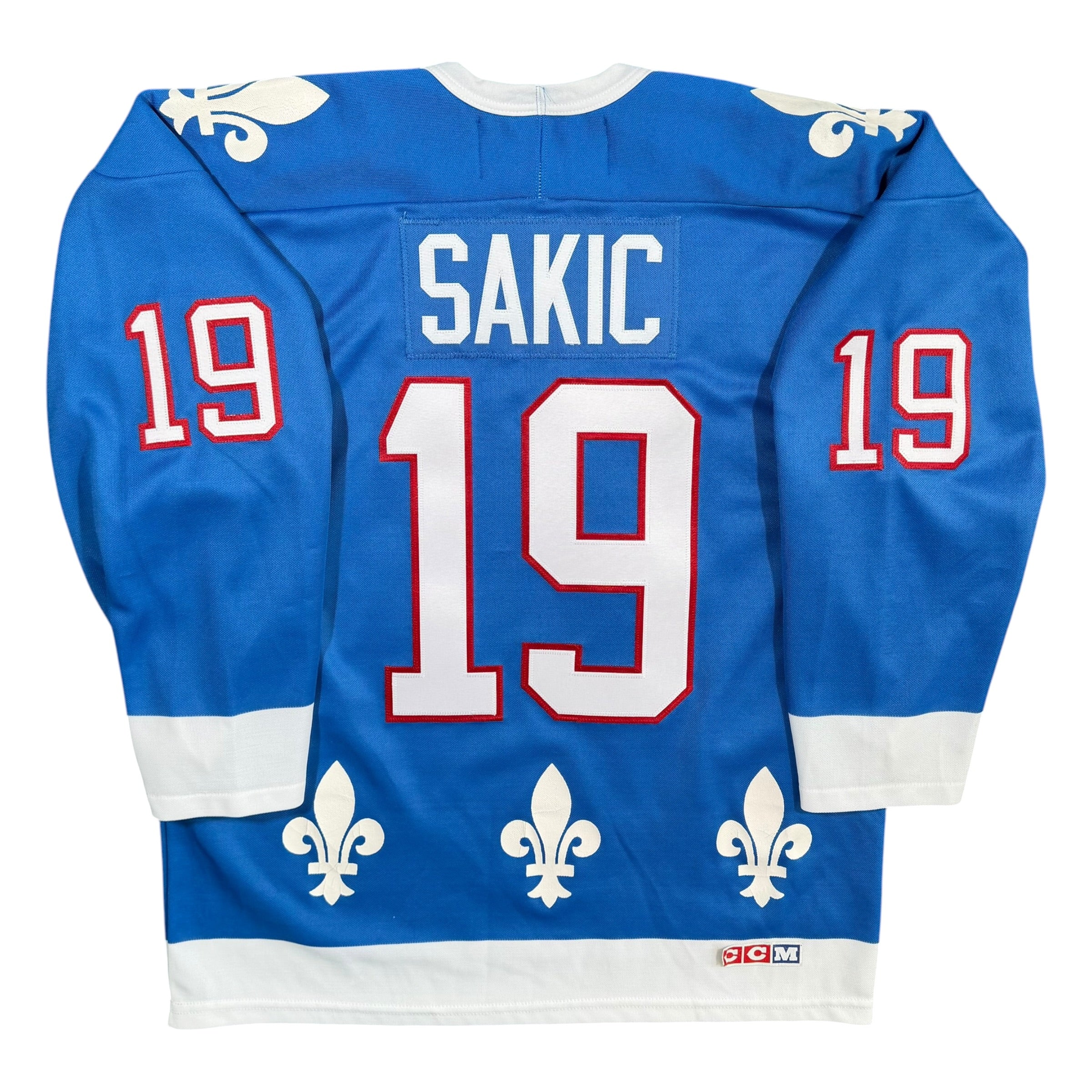 Joe Sakic Quebec Nordiques Vintage CCM NHL Jersey - Medium
