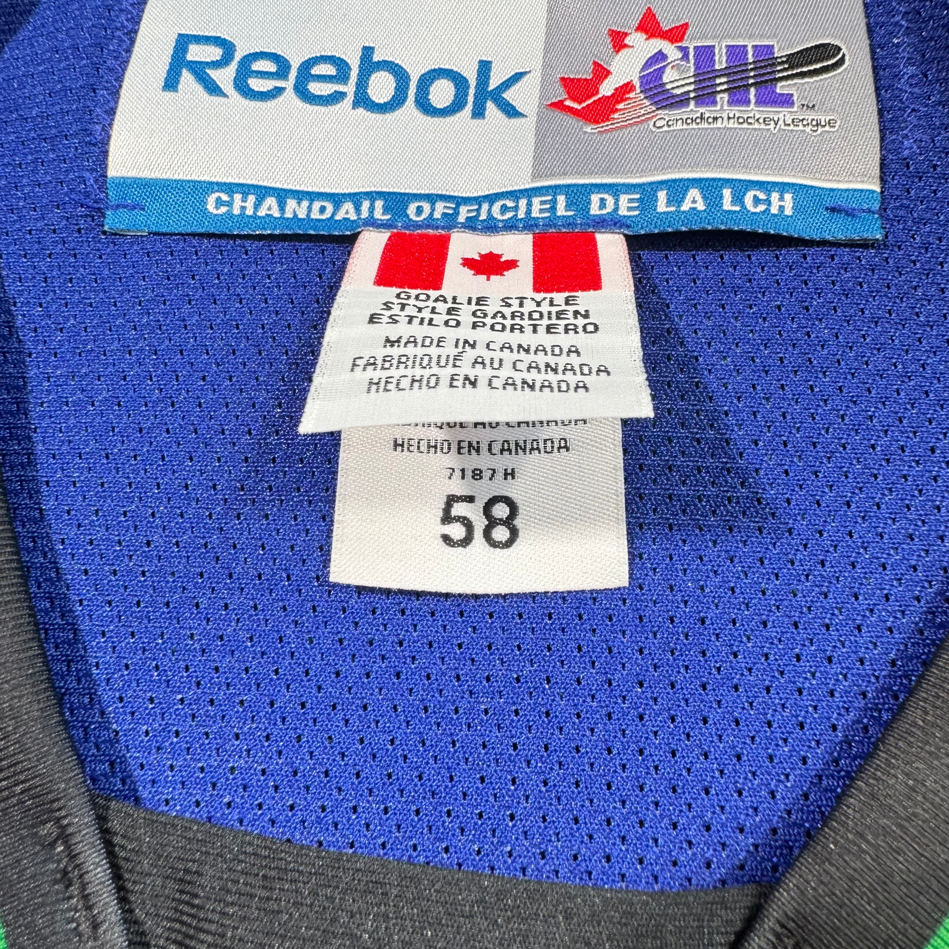 Swift Current Broncos Team Issued Goalie Reebok MIC WHL Jersey Size 58G