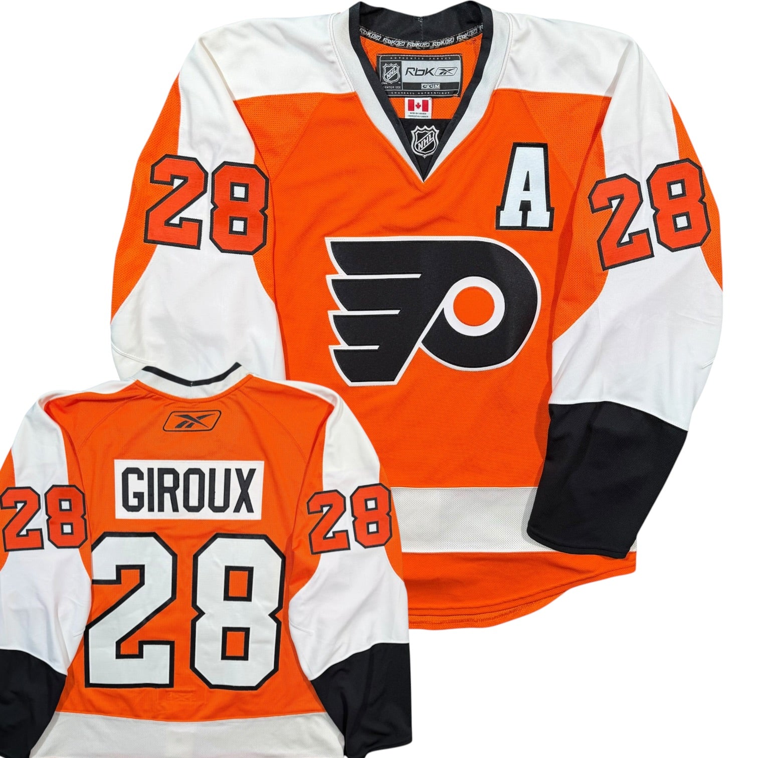 Claude Giroux Philadelphia Flyers Reebok Authentic MIC NHL Jersey - 50/Medium