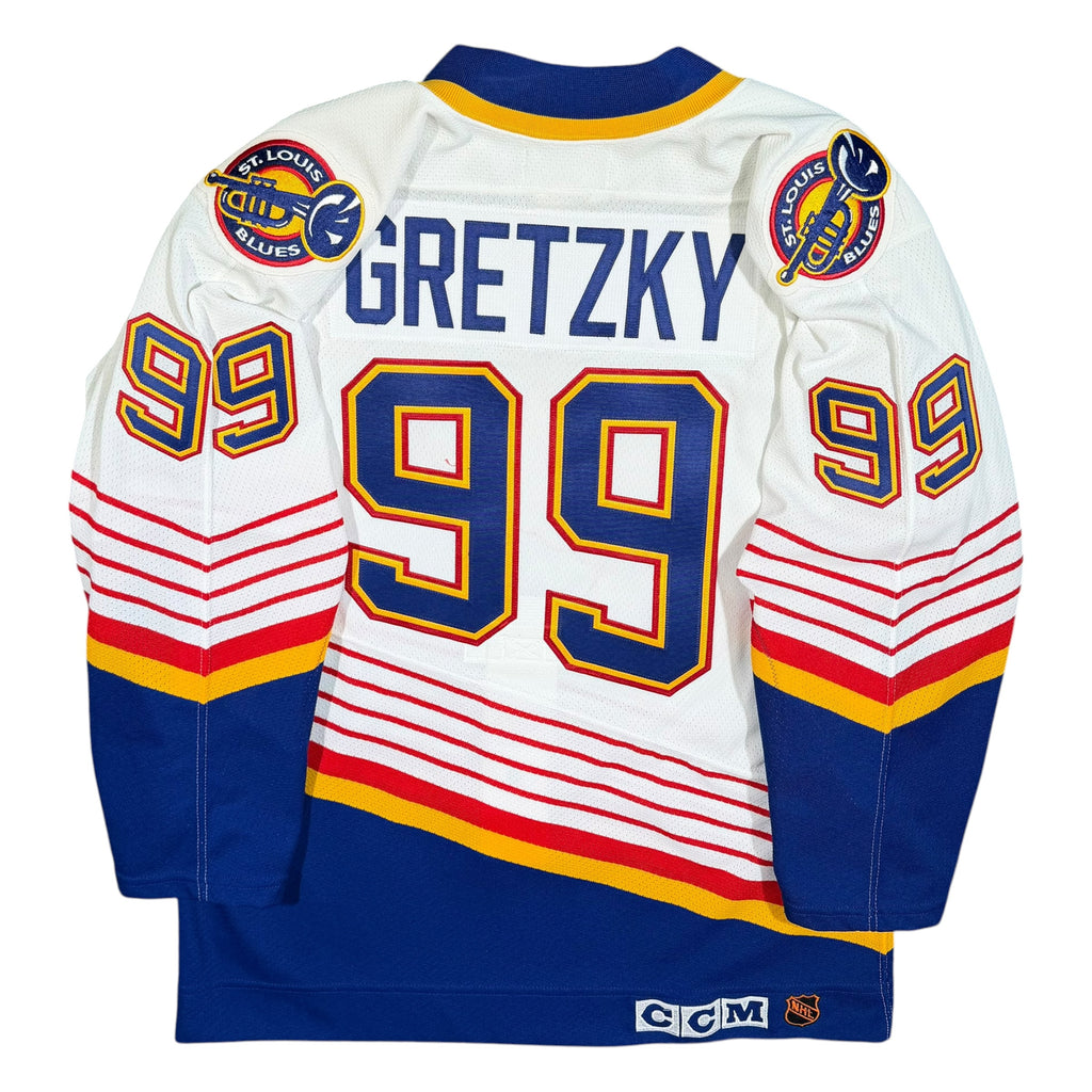 Wayne Gretzky St. Louis Blues Vintage CCM Authentic NHL Jersey - 44/Medium