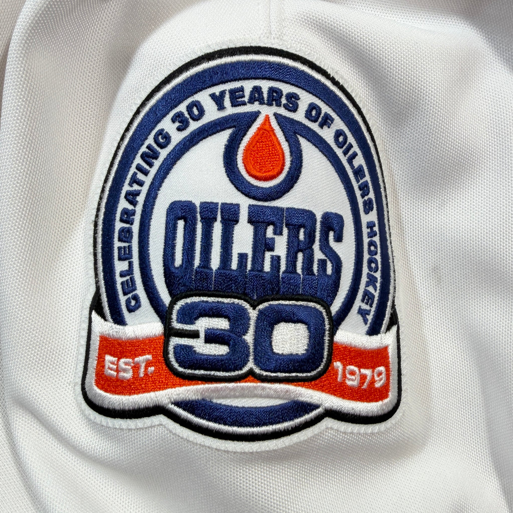 Glenn Fisher Edmonton Oilers 2008/09 Pre Season Game Worn Reebok NHL Jersey