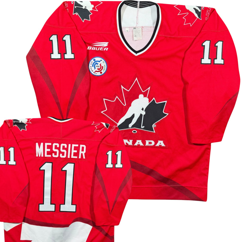 Mark Messier 1996 Team Canada Vintage Authentic Bauer MIC Jersey - 52/XL
