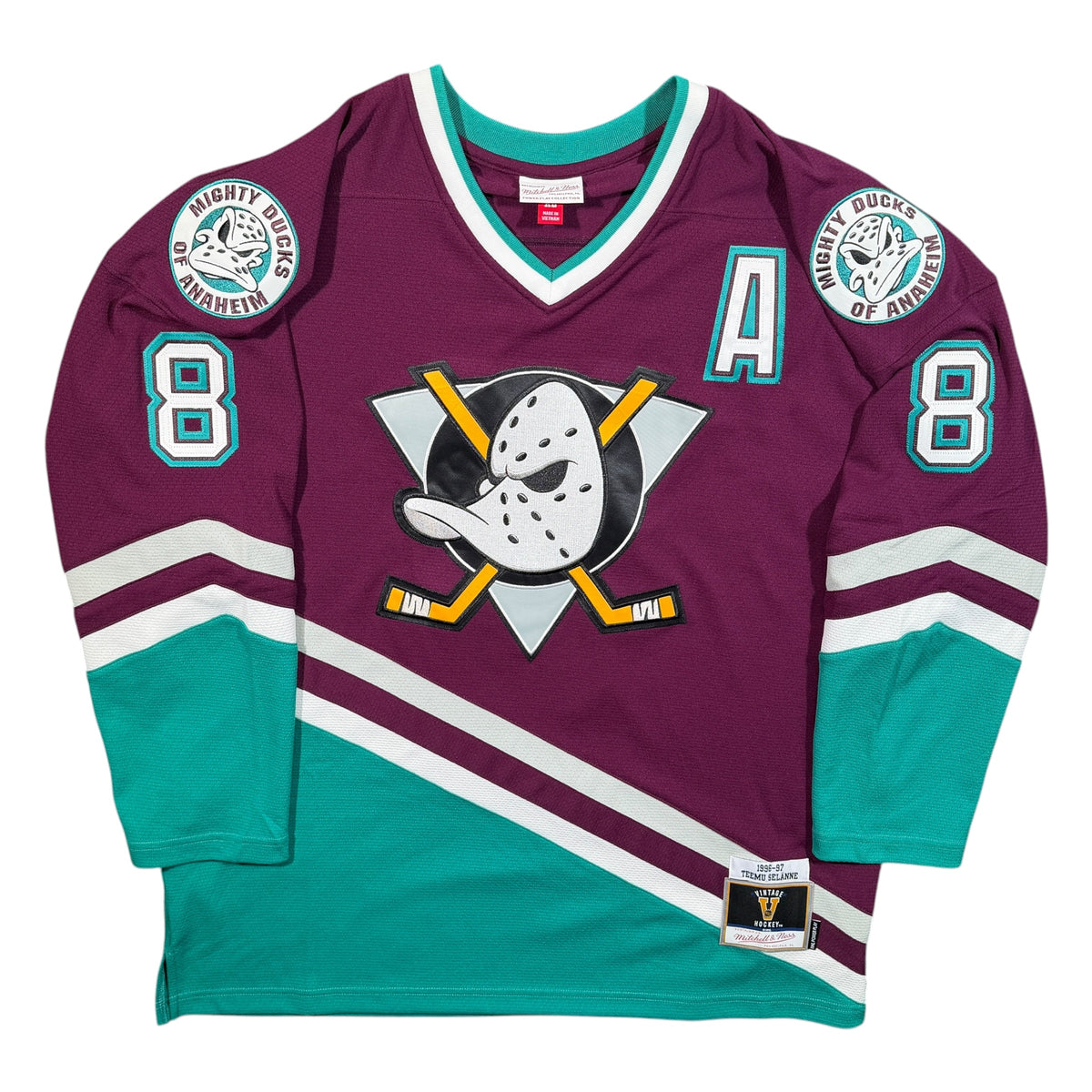 Teemu Selanne Anaheim Ducks 1996/97 Mitchell & Ness NHL Jersey - XL