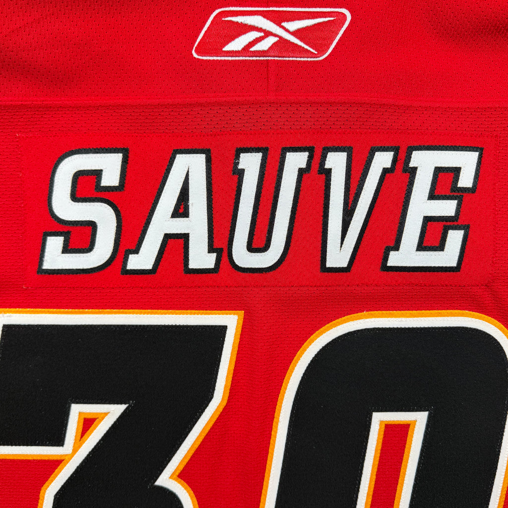 Philippe Sauve Calgary Flames 2005/06 Game Worn Reebok NHL Jersey COA