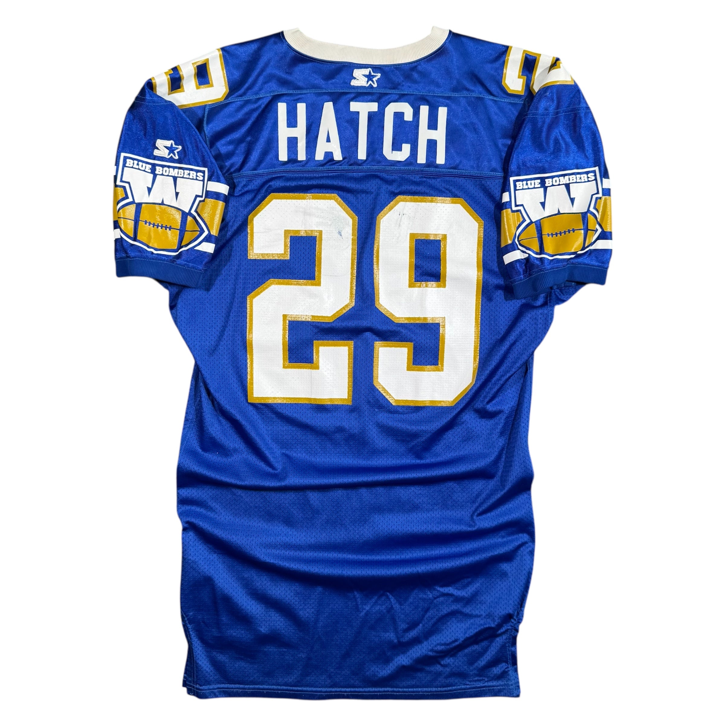 Lawrence Hatch Winnipeg Blue Bombers 1993 Game Worn Starter Jersey