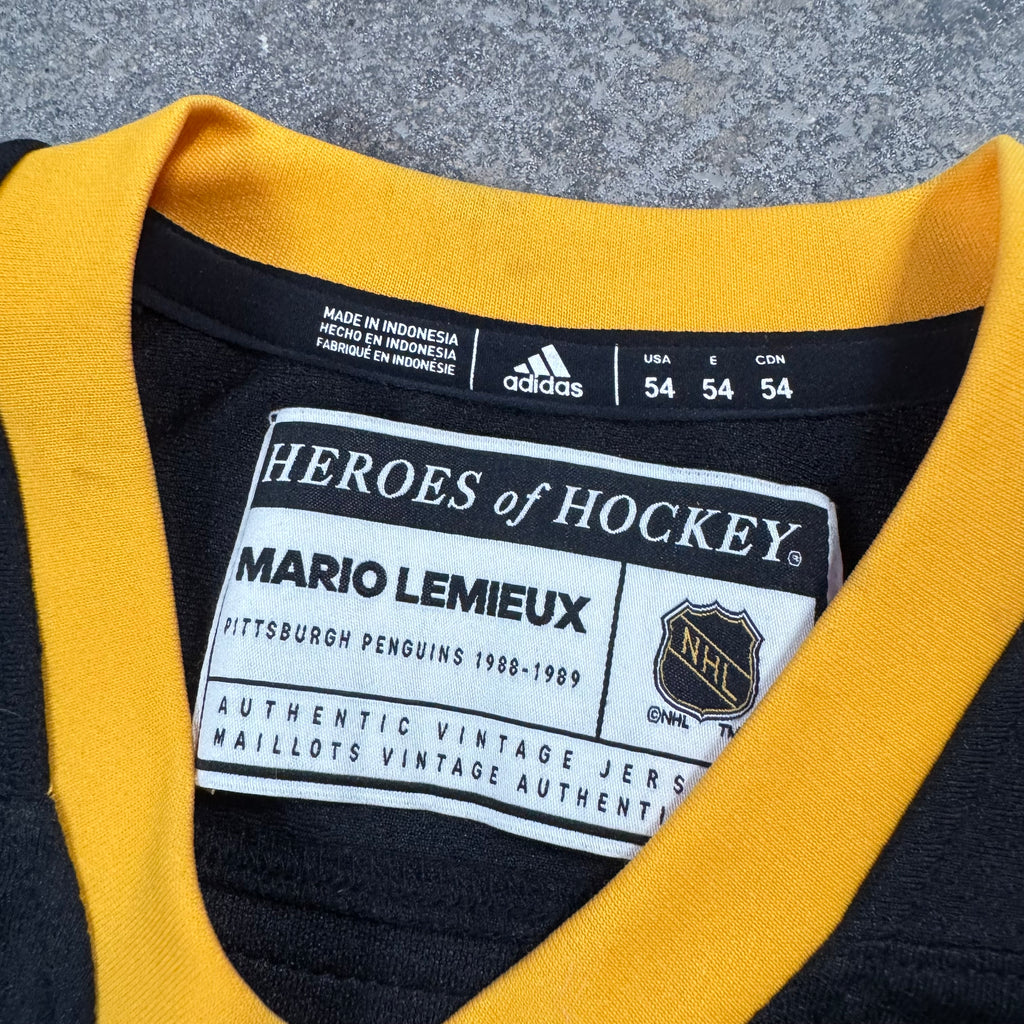 Mario Lemieux Pittsburgh Penguins Adidas NHL Hockey Jersey Size 54 XL