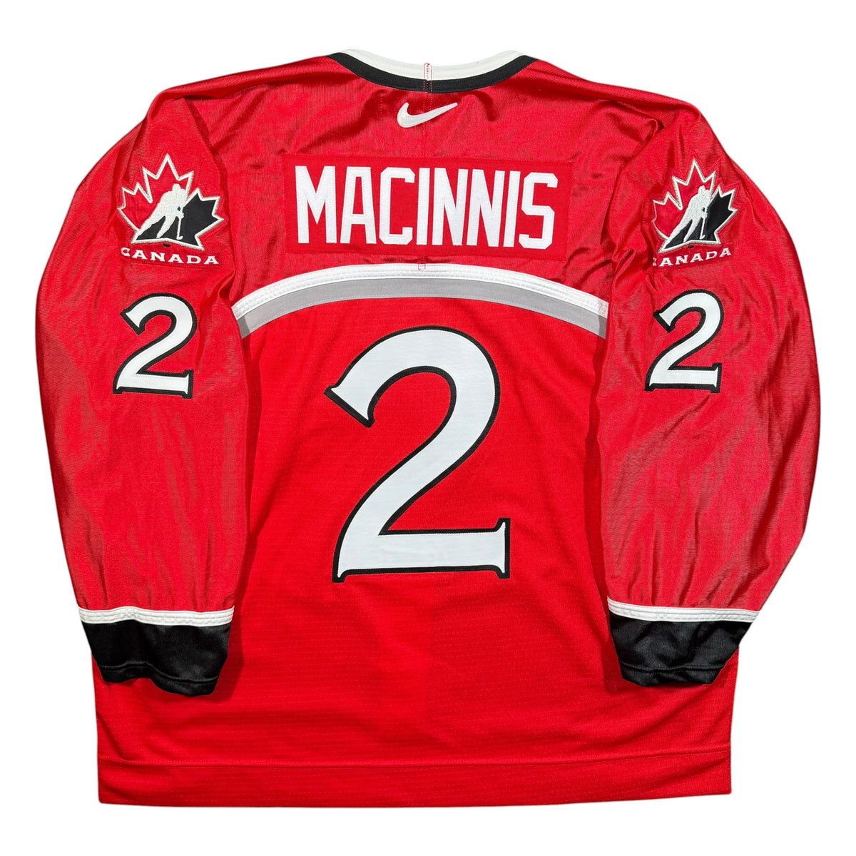 Al MacInnis Team Canada 1998 Vintage Nike Authentic Olympic Hockey Jersey - 56/XL