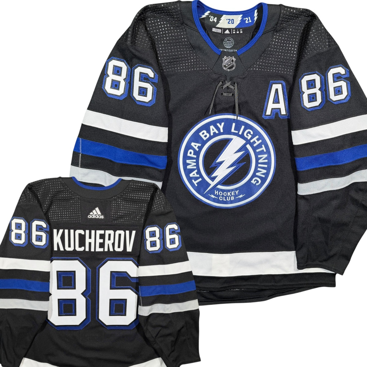 Nikita Kucherov Tampa Bay Lightning Alternate Adidas MIC NHL Jersey - 58/3XL