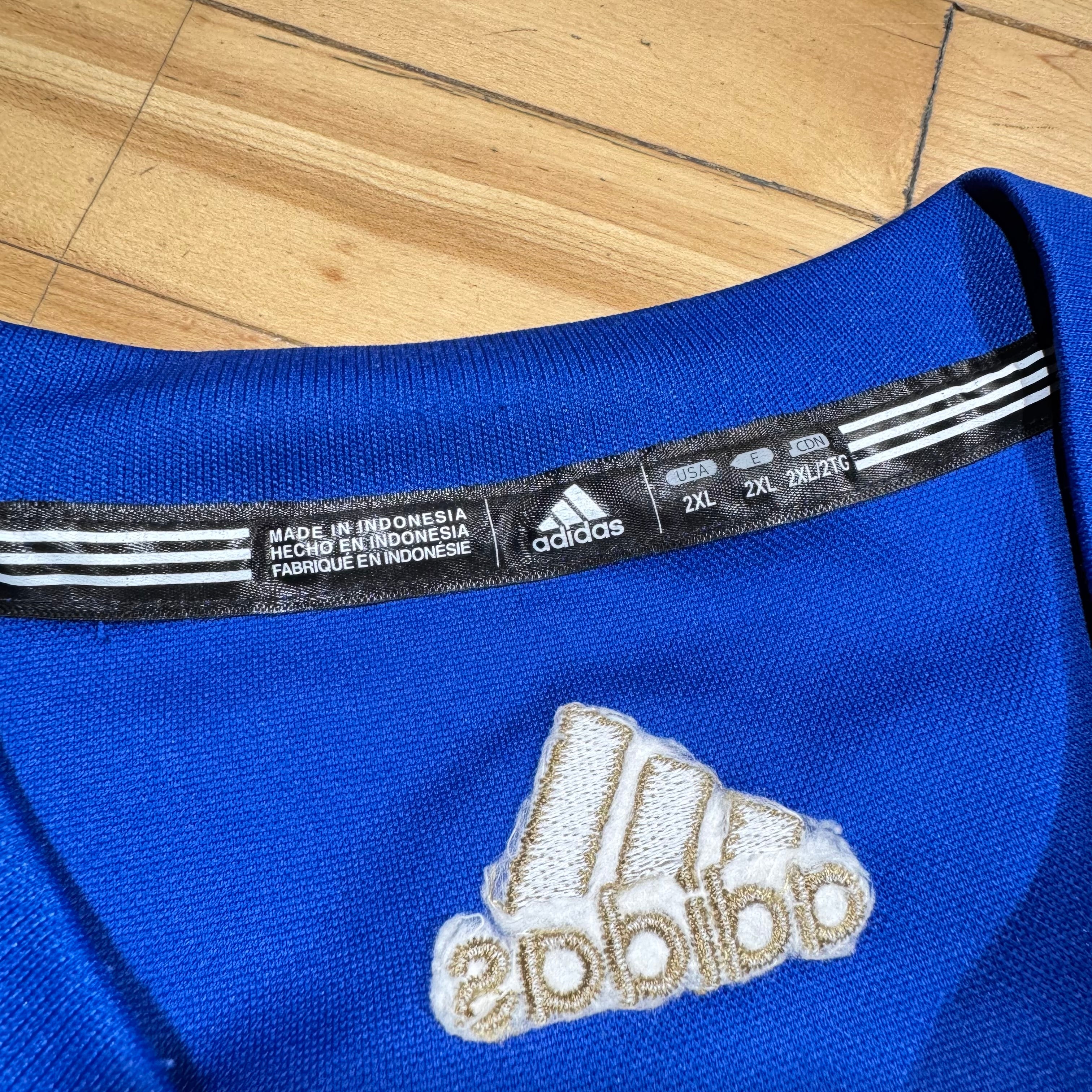 Andrew Harris Winnipeg Blue Bombers Signed CFL Adidas Jersey Size 2XL