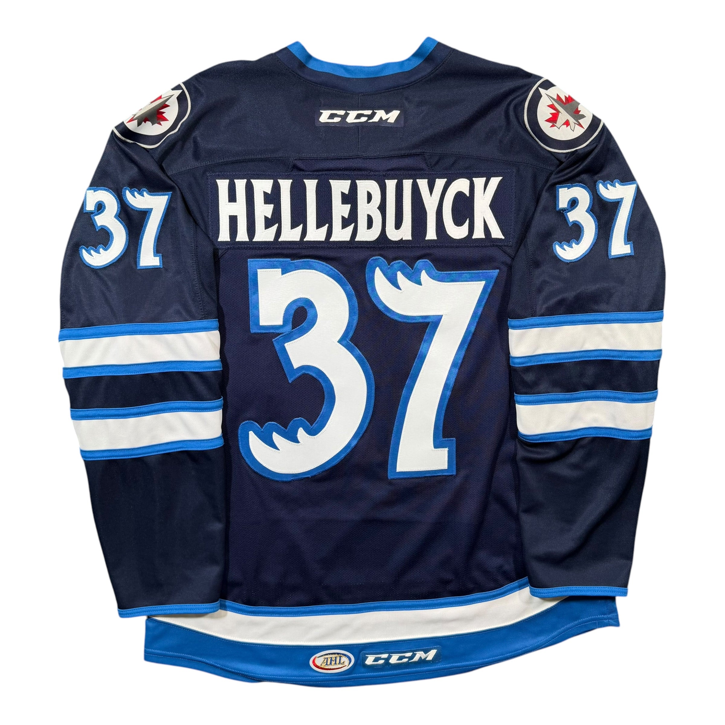Connor Hellebuyck Manitoba Moose CCM AHL Hockey Jersey - XL