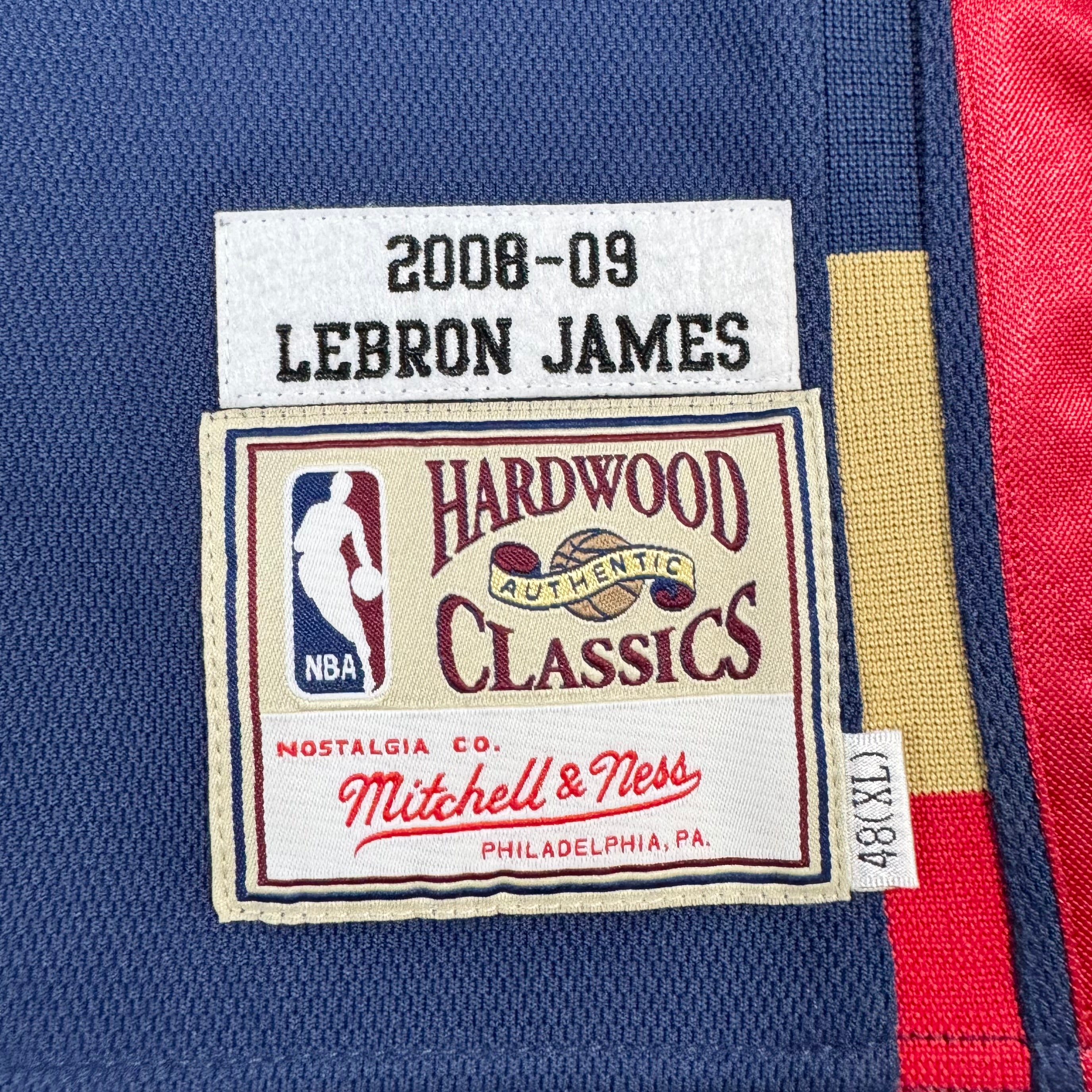 Lebron James Cleveland Cavaliers Authentic Mitchell & Ness NBA Jersey Size 48