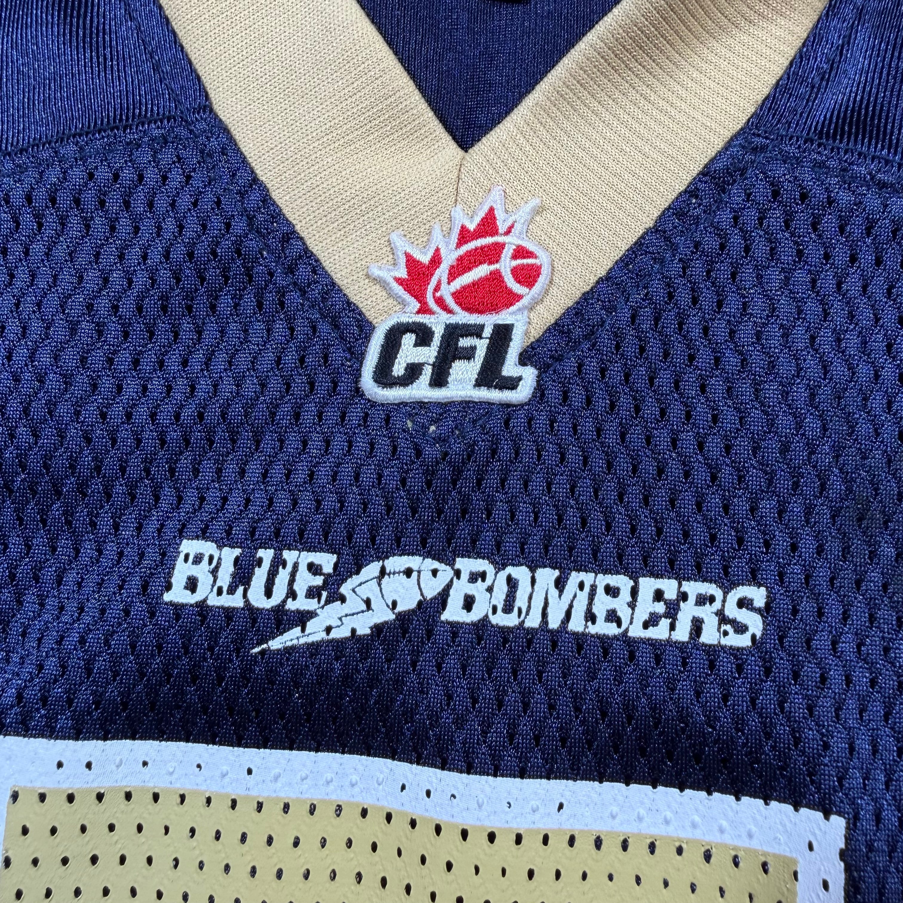 Barrin Simpson Winnipeg Blue Bombers Vintage Reebok CFL Jersey - XL