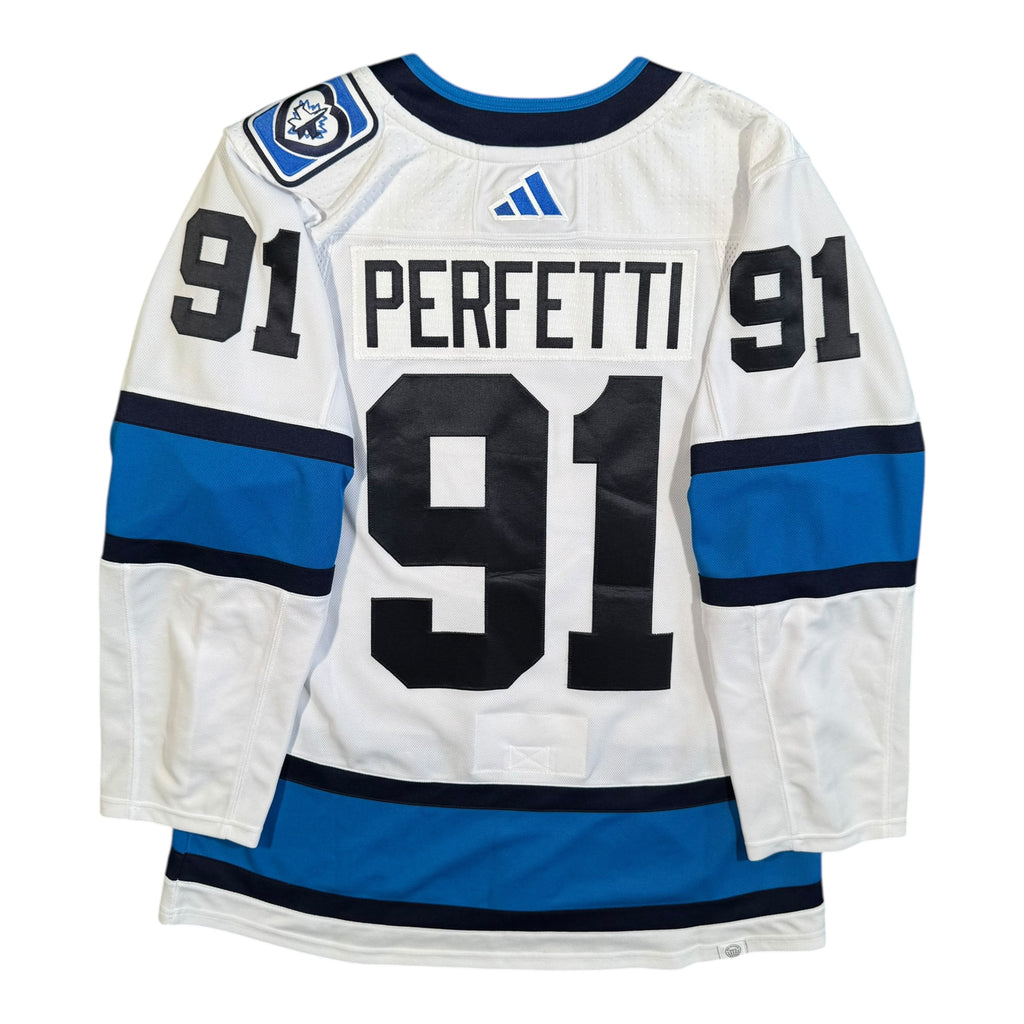 Cole Perfetti Winnipeg Jets Reverse Retro 2.0 Adidas NHL Jersey Size 52 Large