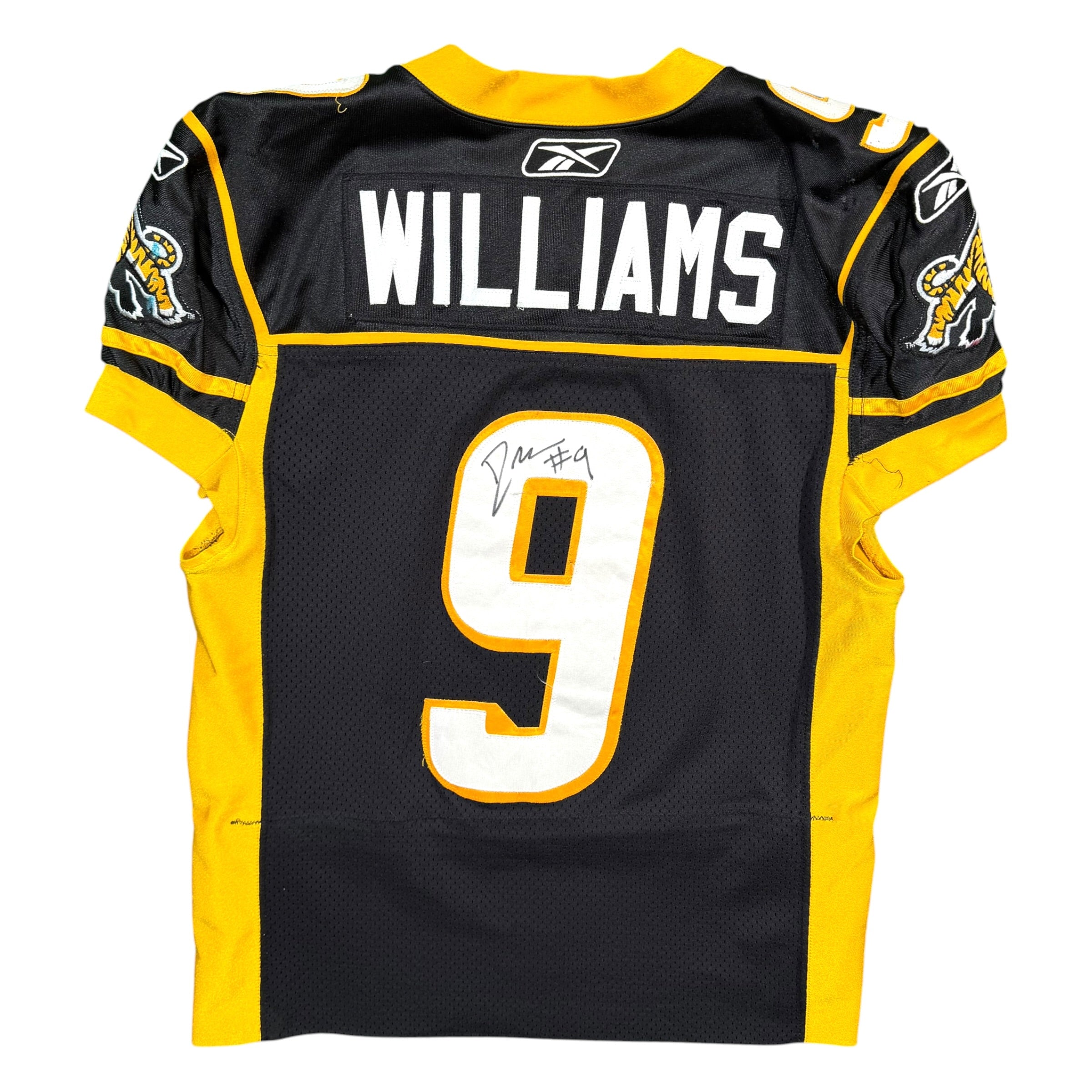 Rey Williams Hamilton Tiger Cats 2011 Game Worn Reebok Jersey